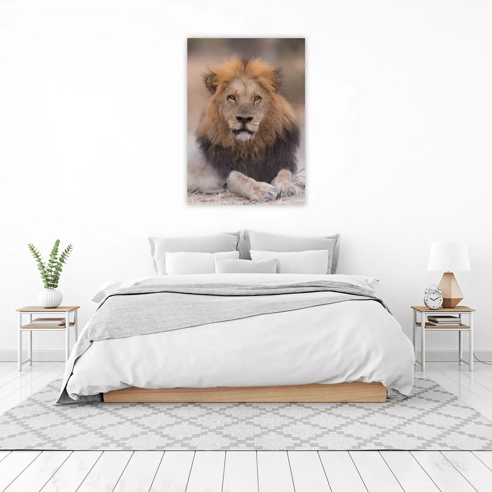 Majestic Lion Portrait Wall Art - Wildlife Art