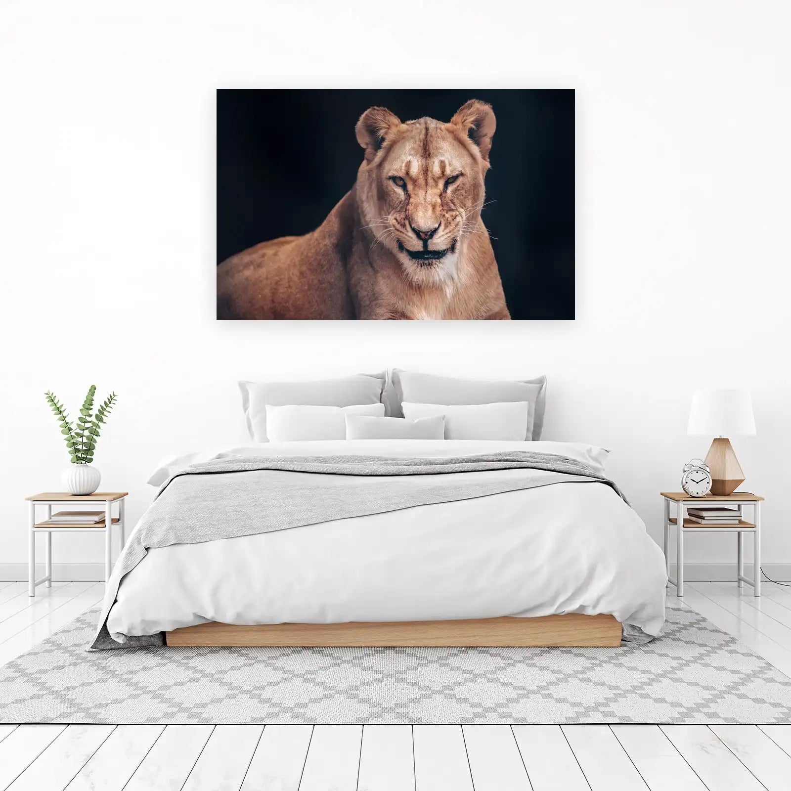 Majestic Lioness Close-up Wall Art