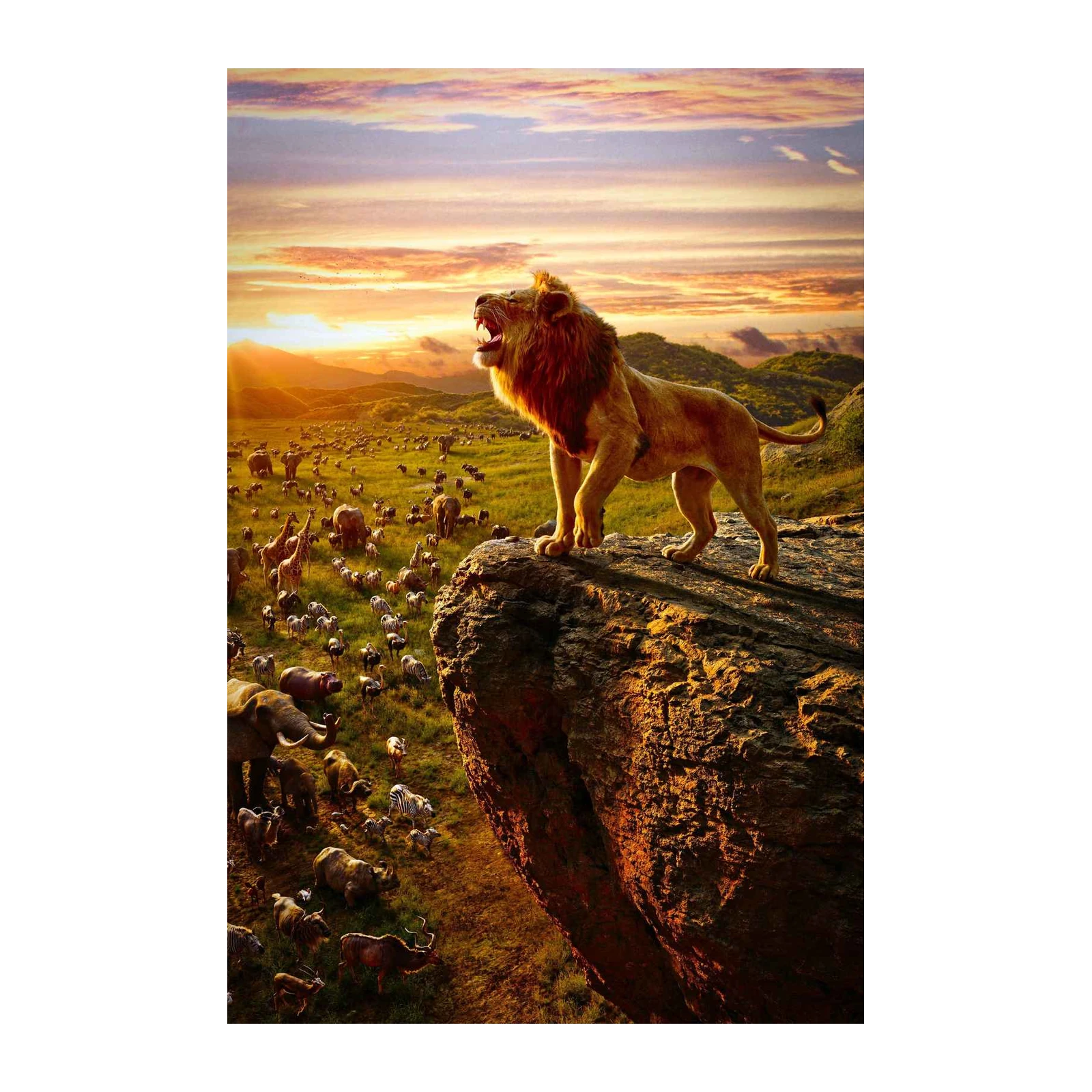 Majestic Lion Roar Savannah Wall Art