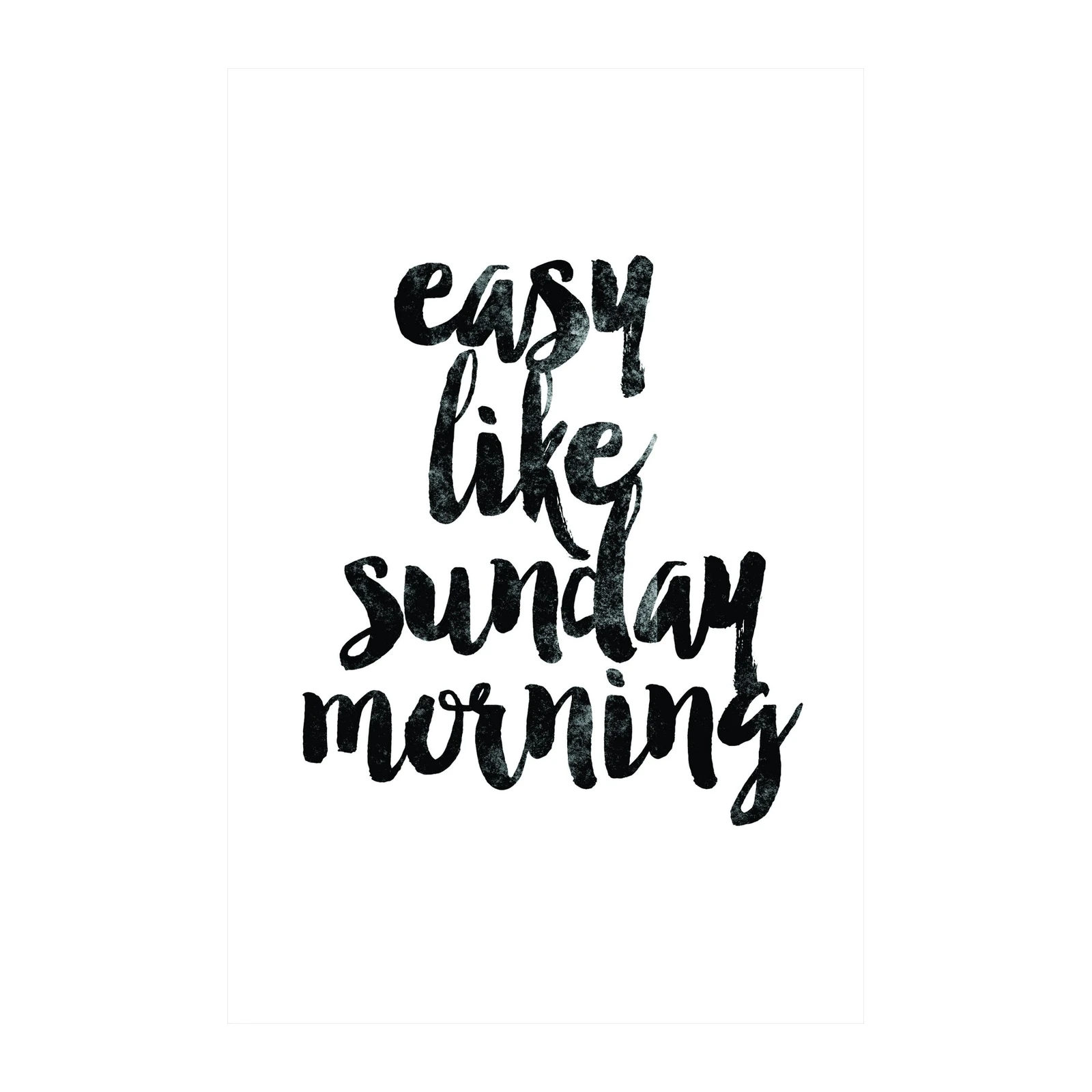 Easy Like Sunday Morning Quote Wall Art