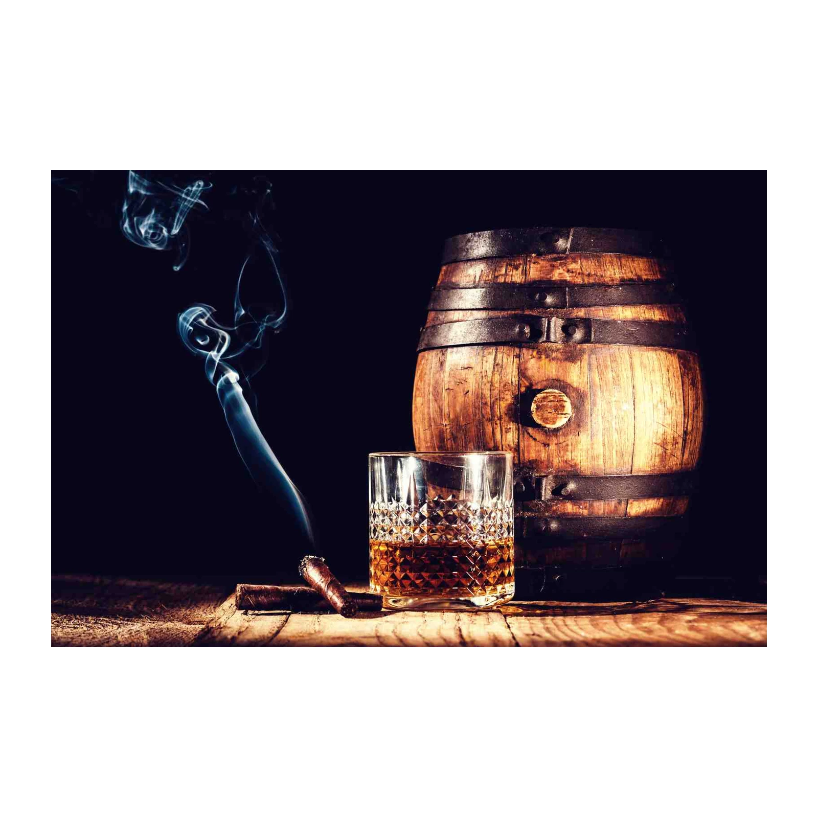 Whiskey & Cigar Barrel Wall Art