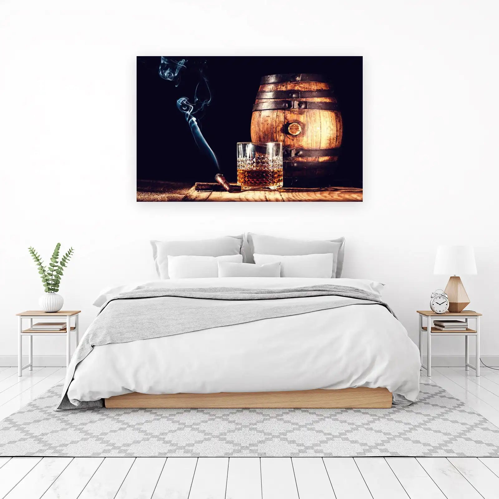Whiskey & Cigar Barrel Wall Art