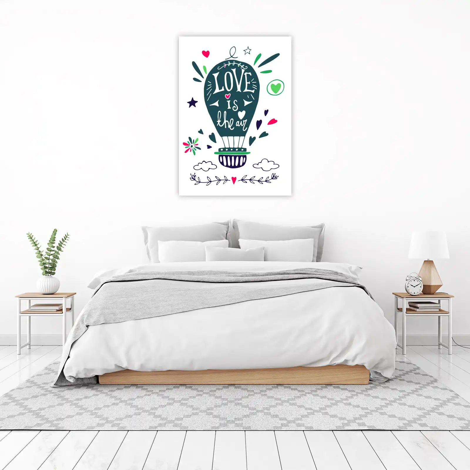 Love is in the Air Hot Air Balloon Wall Art
