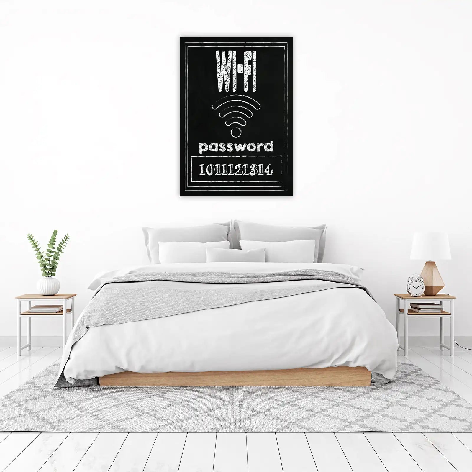 Chalkboard WiFi Password Art Wall Art