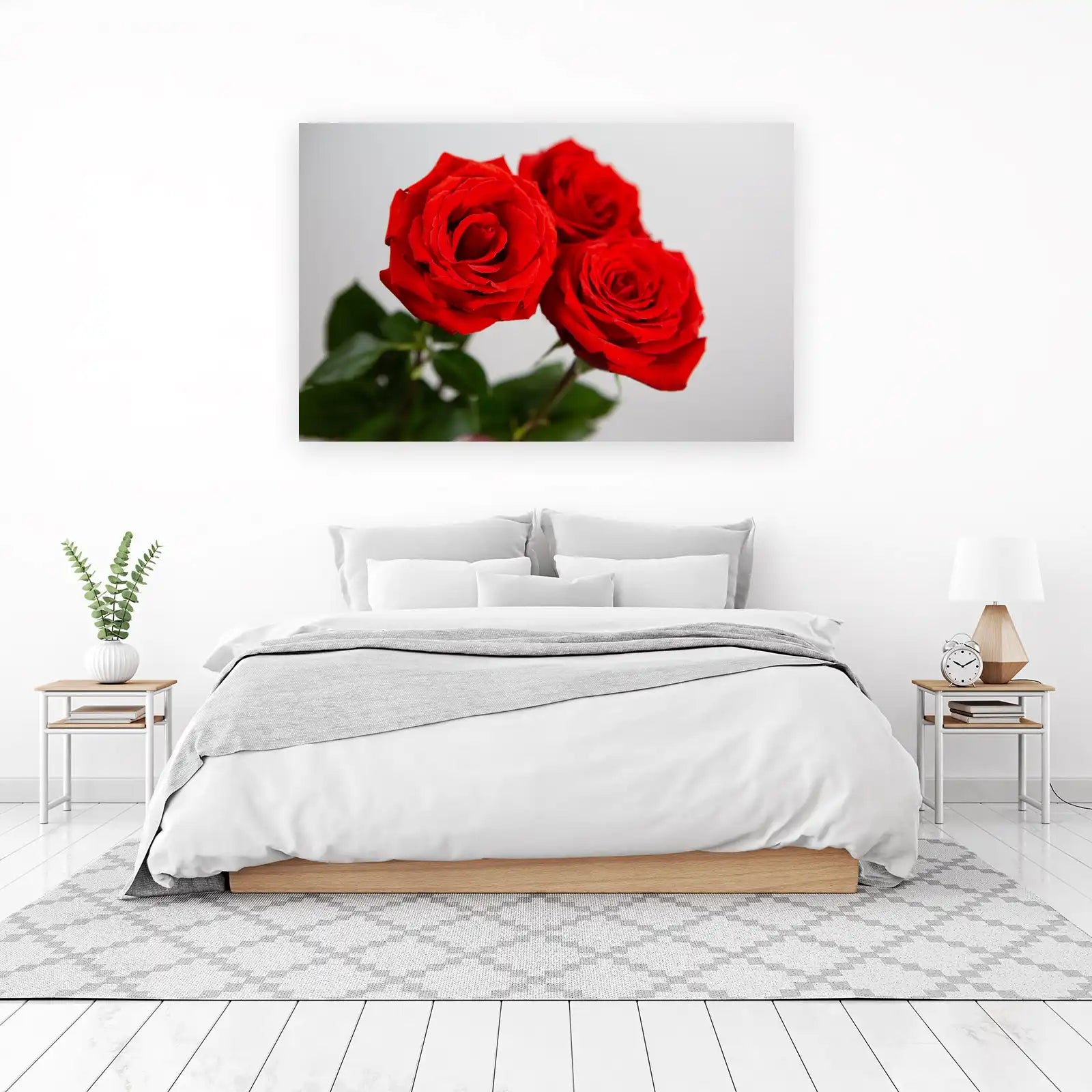 Velvet Red Roses - Elegant Floral Wall Art