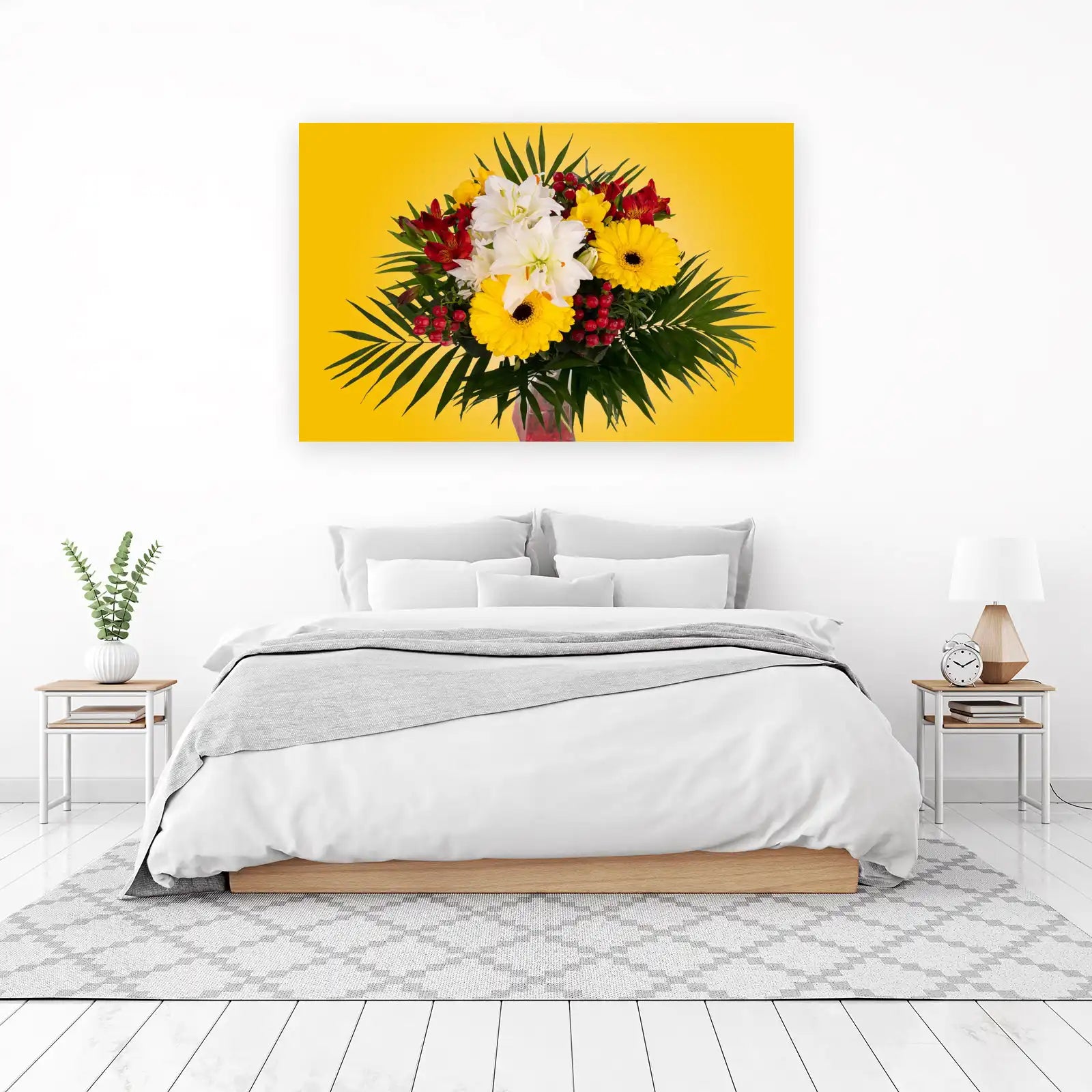 Vibrant Floral Burst Wall Art