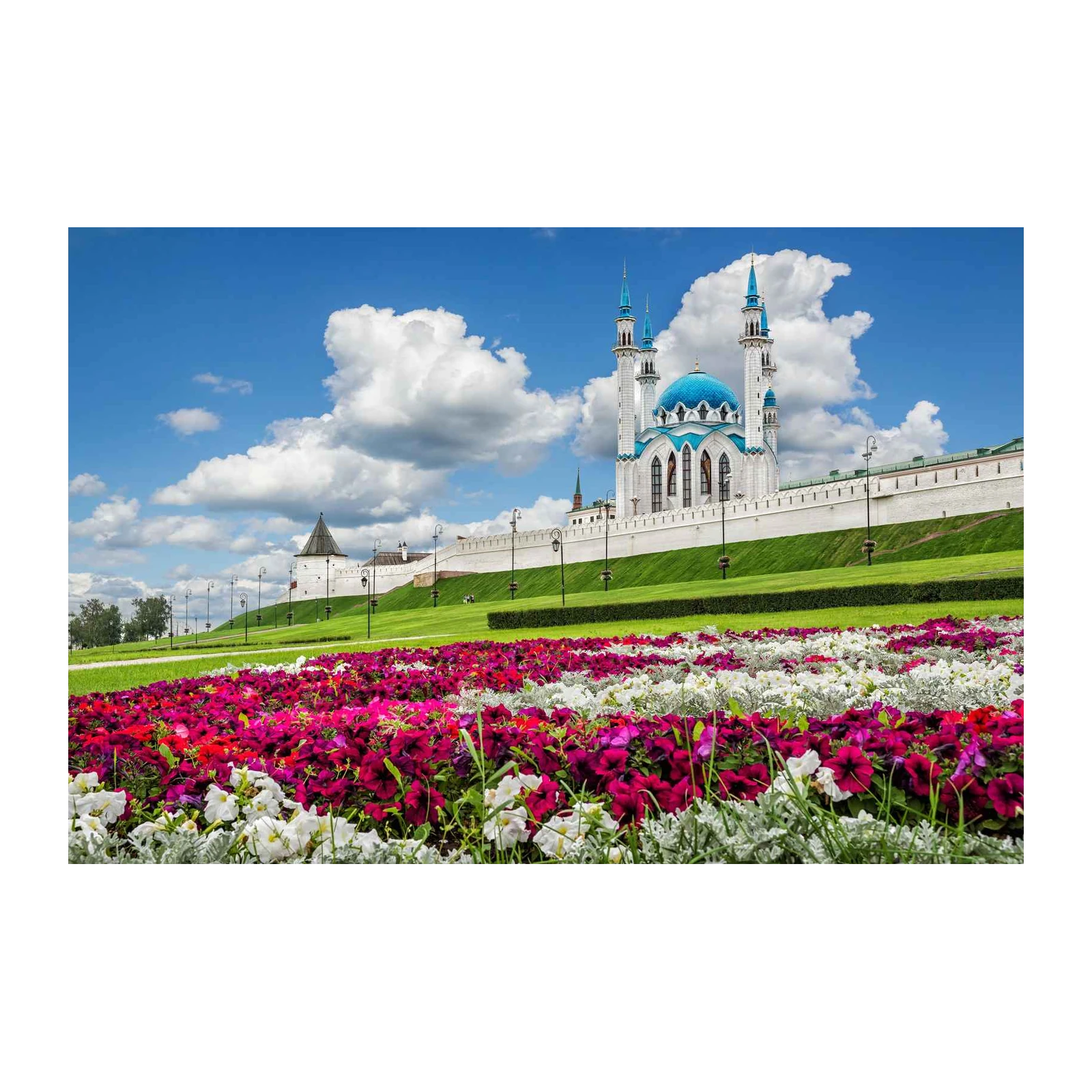 Stunning Mosque & Flowers Wall Art - Home Decor