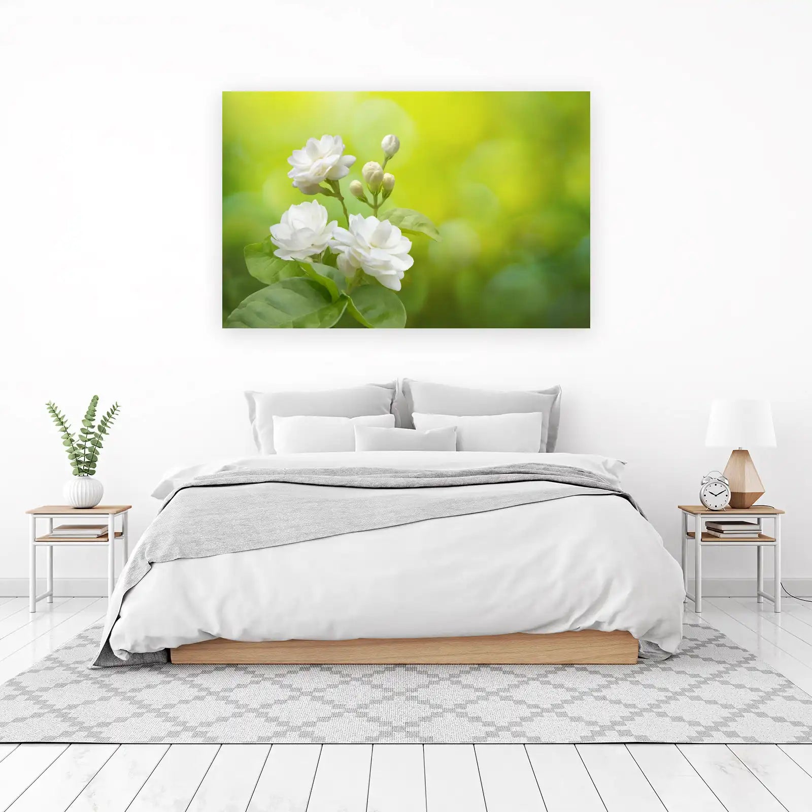 Serene Jasmine Blooms Nature Wall Art
