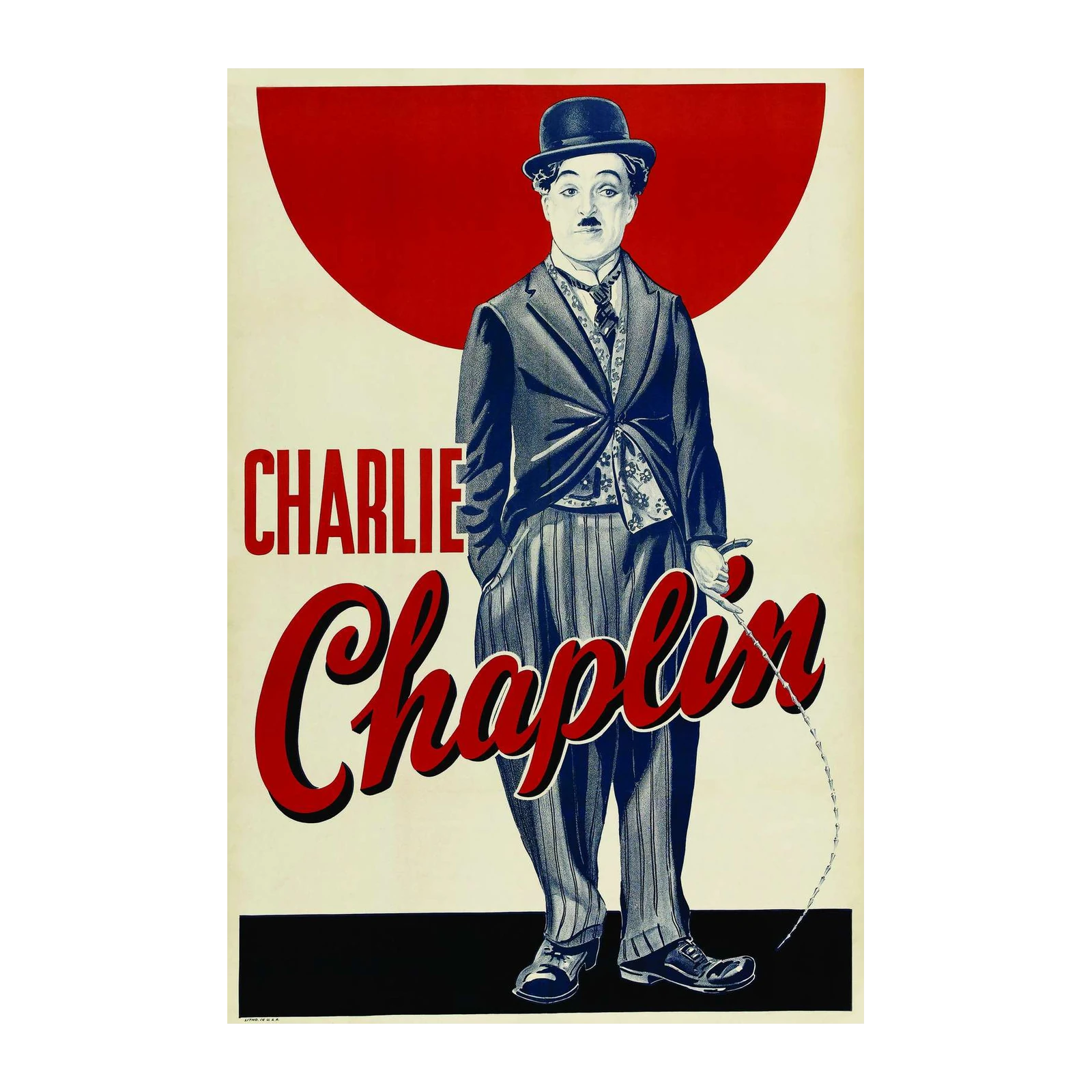 Iconic Charlie Chaplin Vintage Poster Wall Art