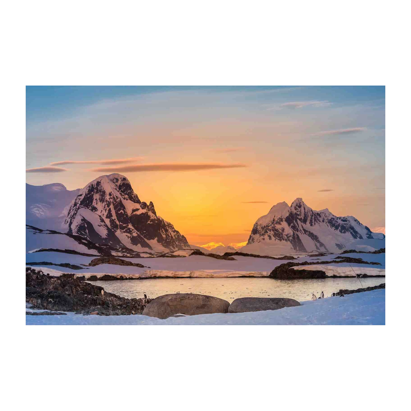 Antarctic Sunrise Majesty Wall Art