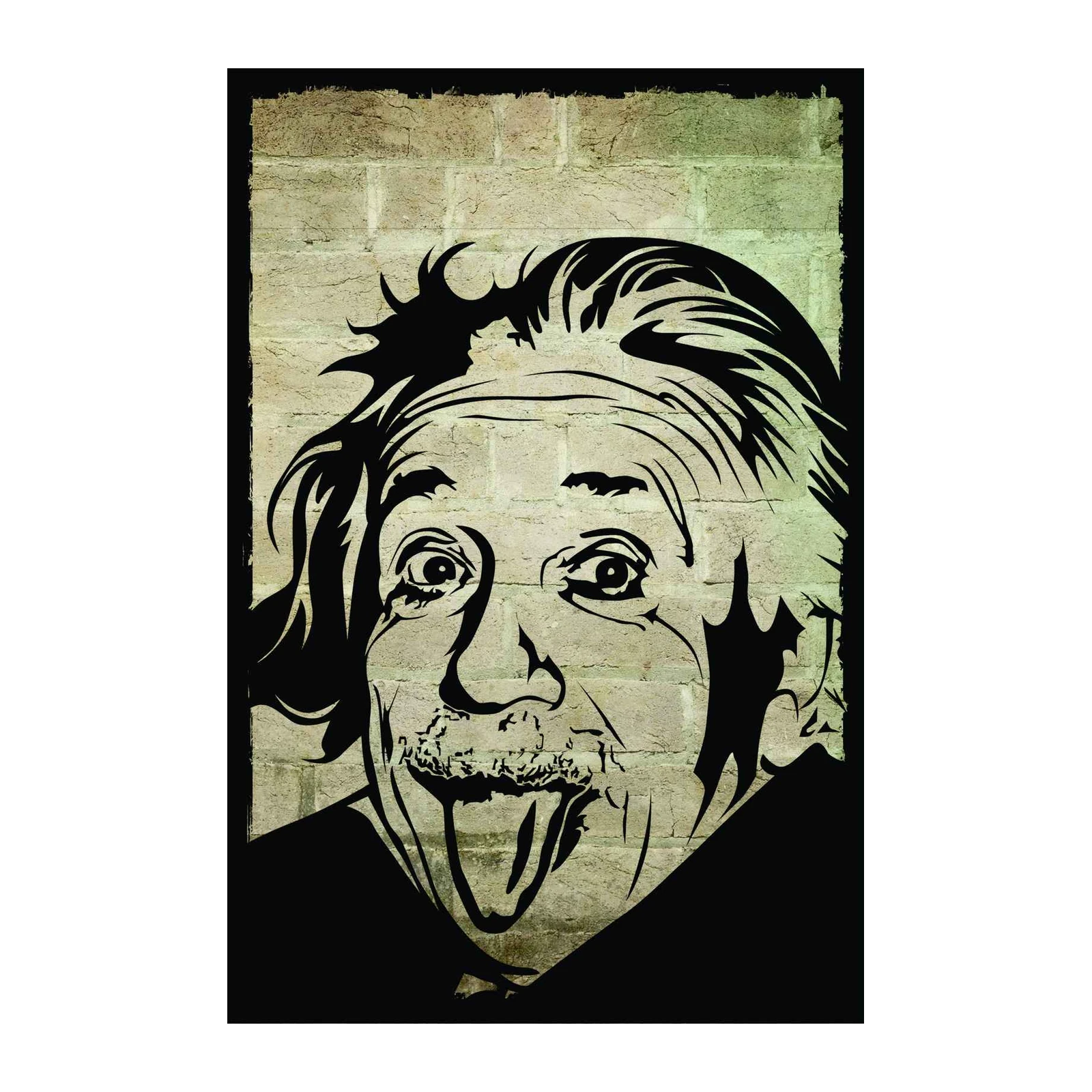 Einstein Iconic Portrait Graffiti Wall Art