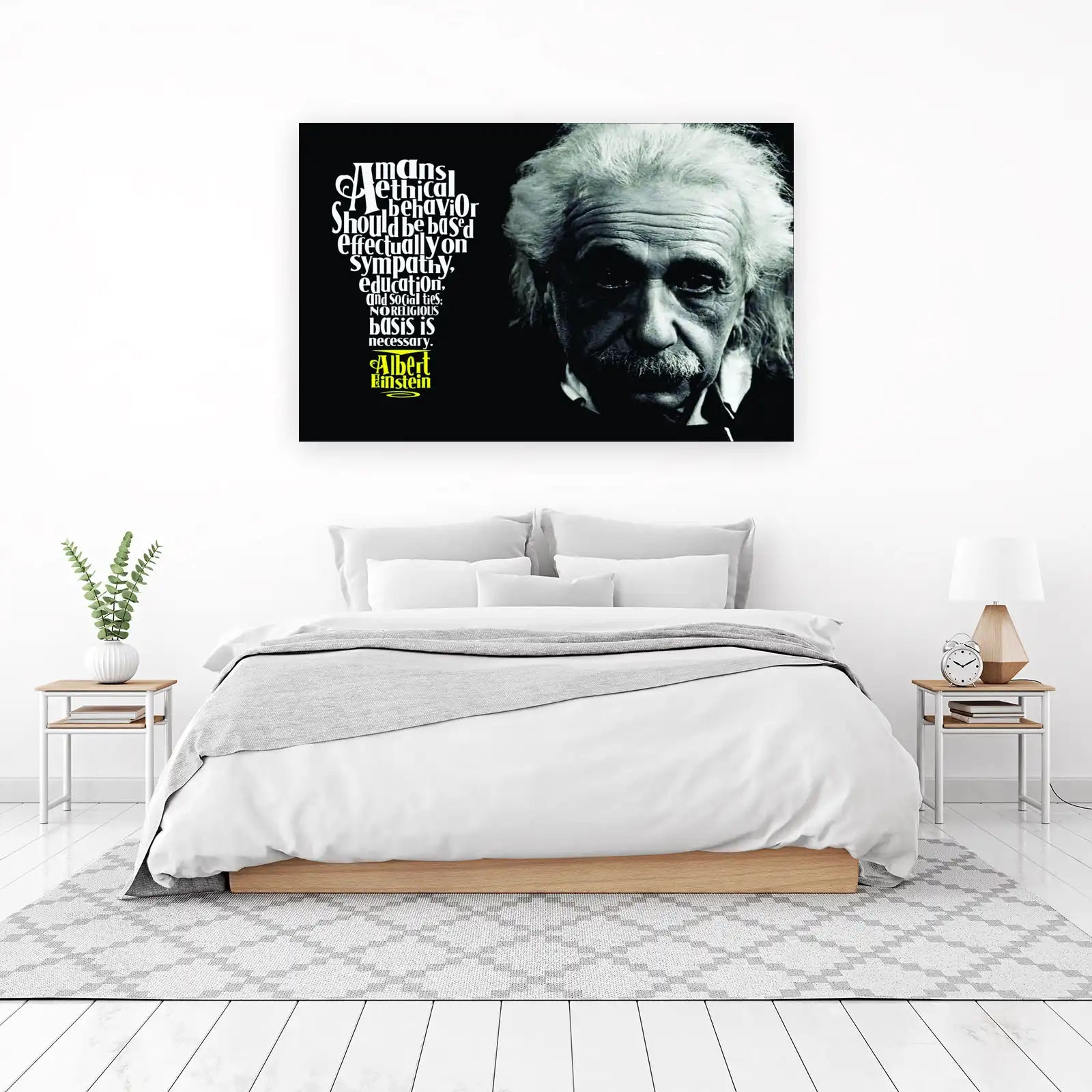 Einstein Ethical Behavior Quote Wall Art