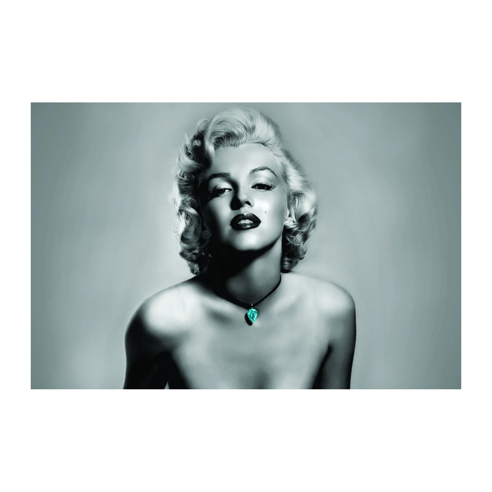 Iconic Marilyn Monroe Emerald Necklace Wall Art