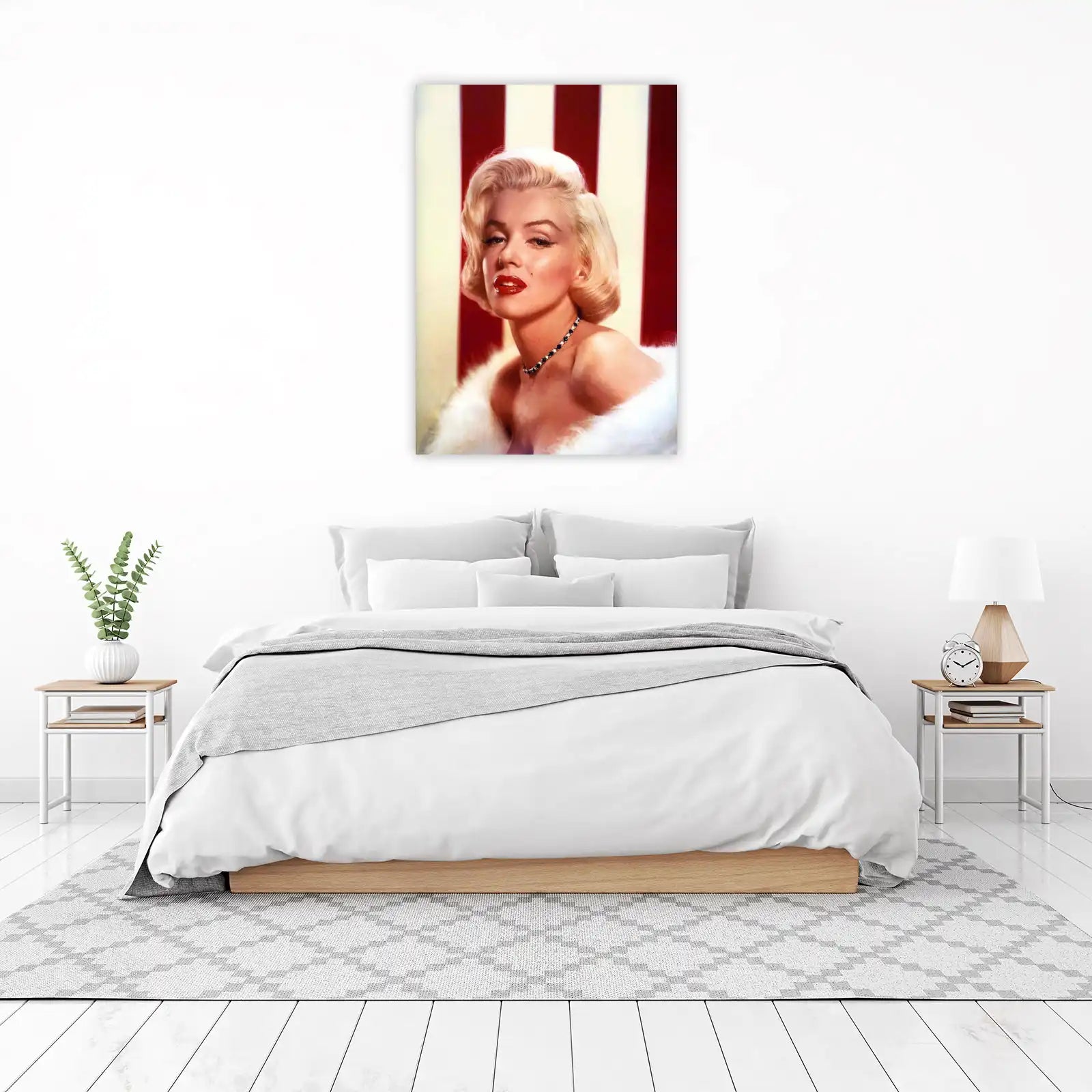 Iconic Marilyn Monroe Red Lips Wall Art