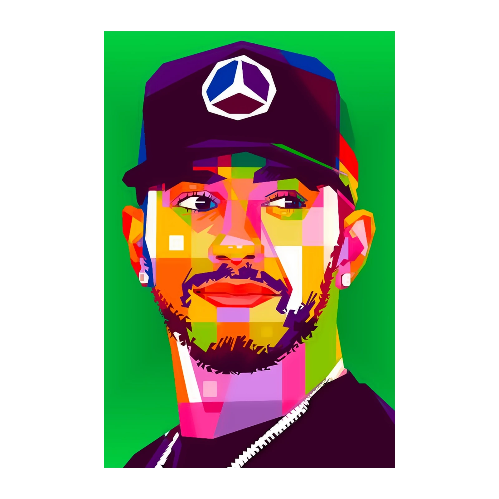 Lewis Hamilton Pop Art Wall Art