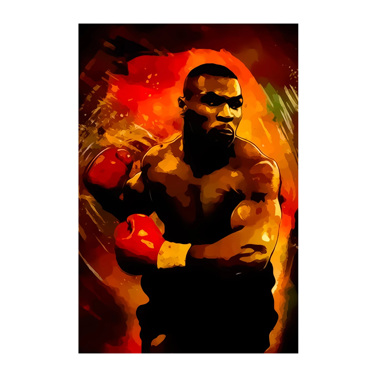 Mike Tyson Punch King Boxing Wall Art