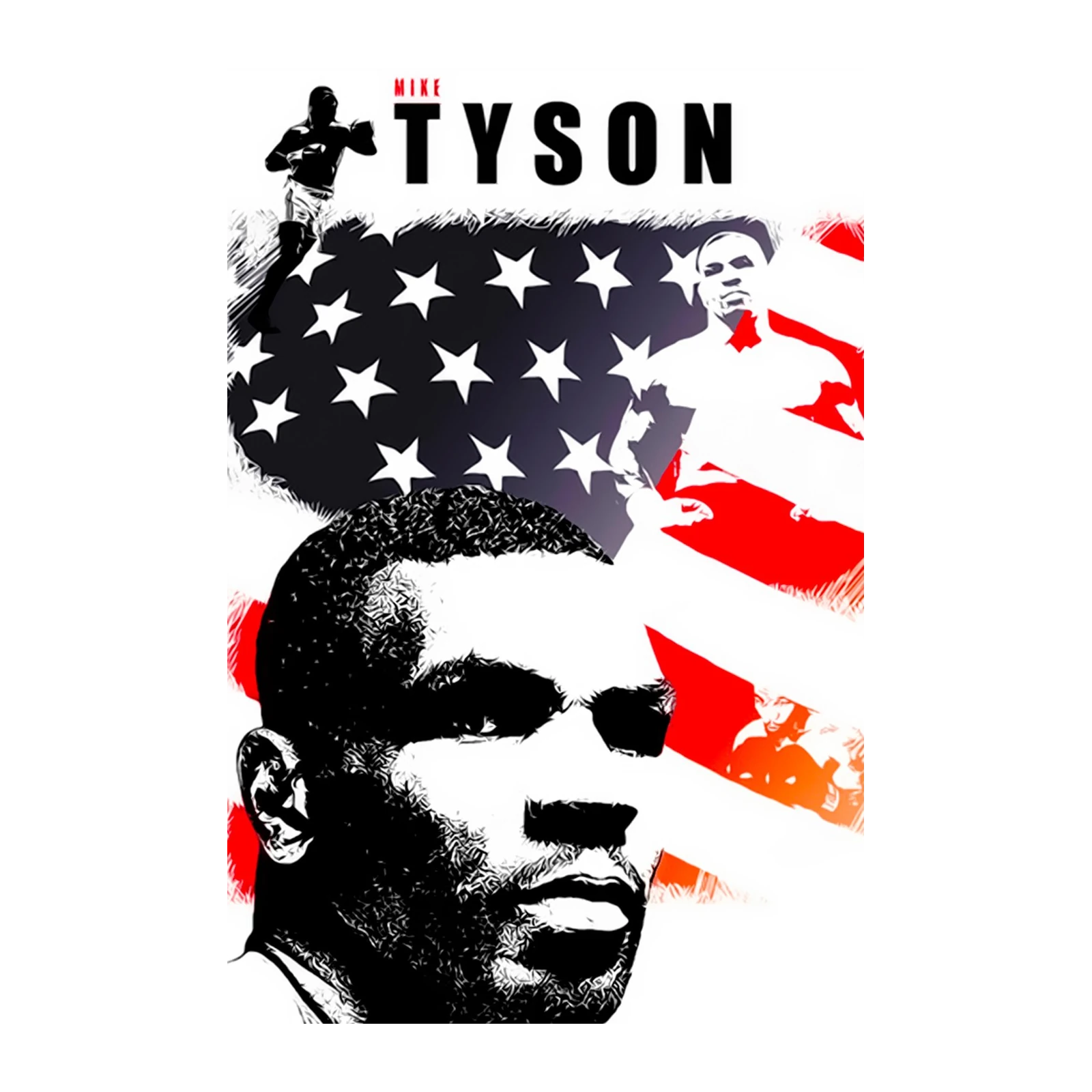 Iconic Mike Tyson Portrait Wall Art