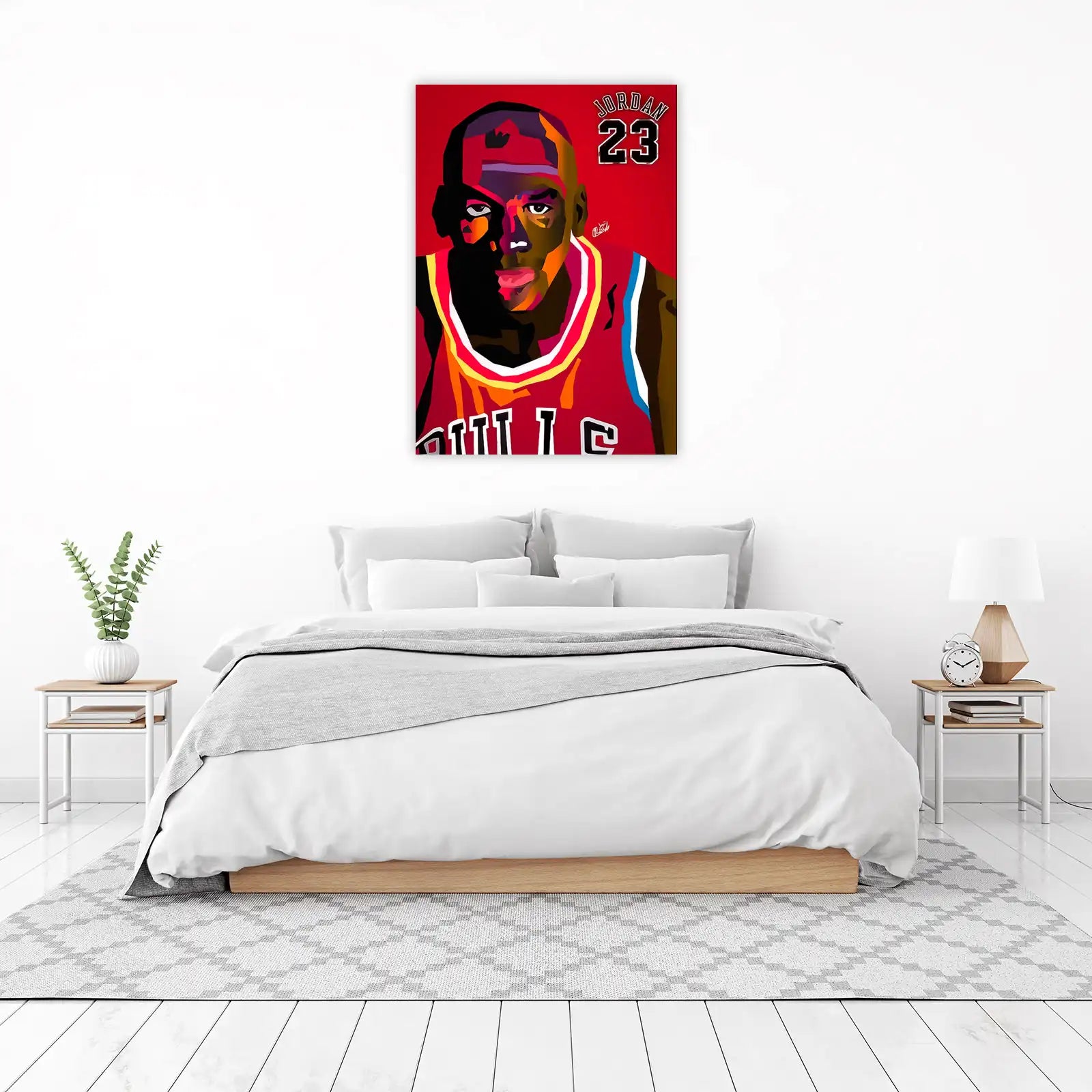 Michael Jordan 23 Abstract Wall Art