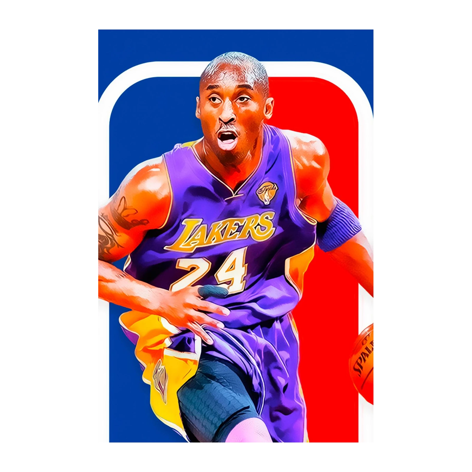 Kobe Bryant "Mamba Mentality" Lakers 24 Wall Art