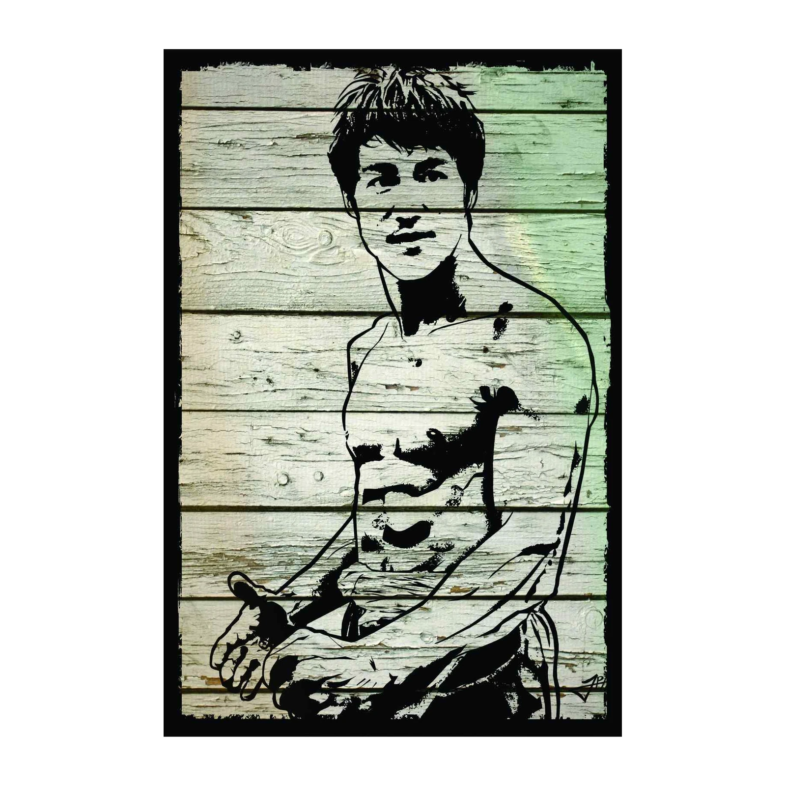 Vintage Athlete Portrait Wall Art