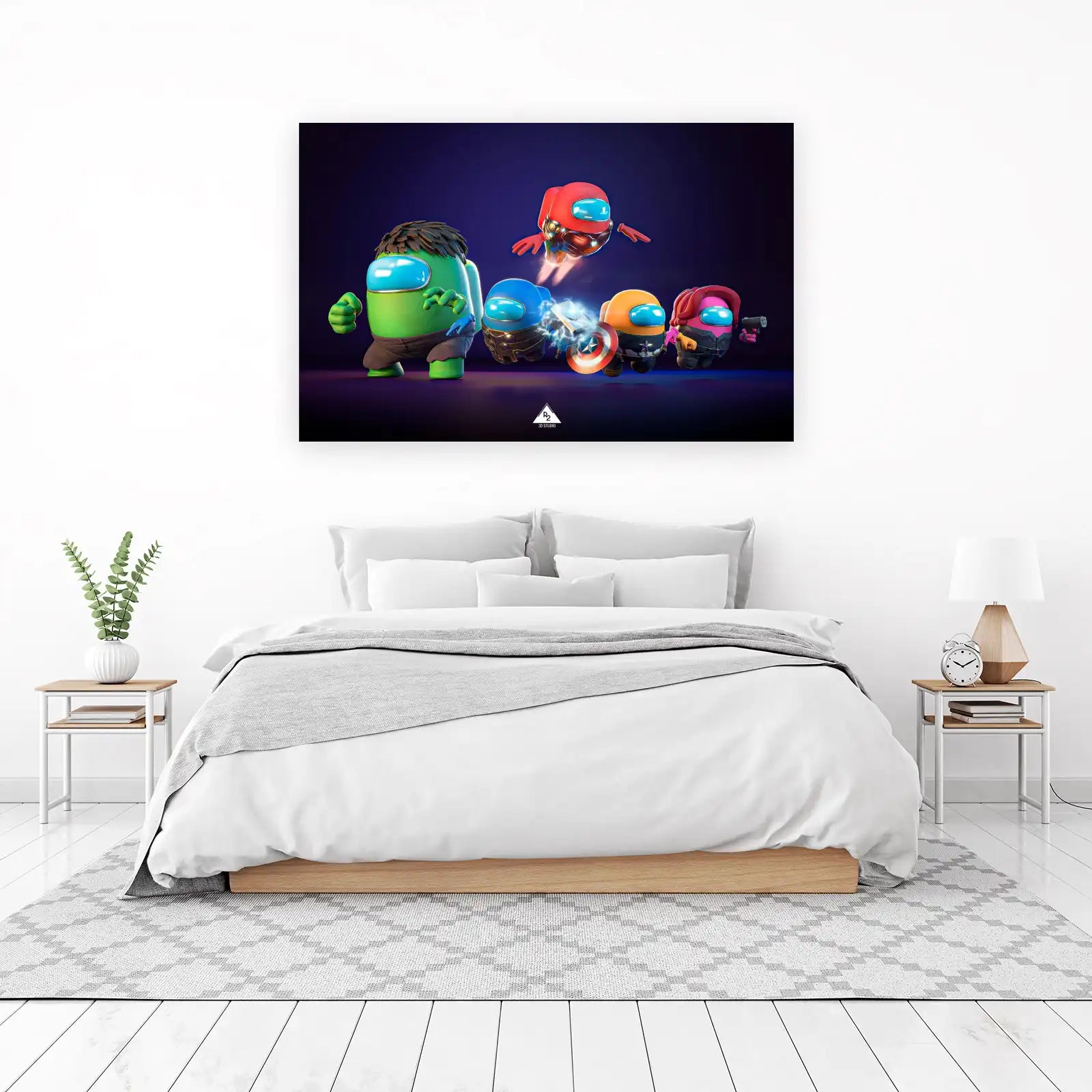 Superhero Among Us Crewmate Wall Art