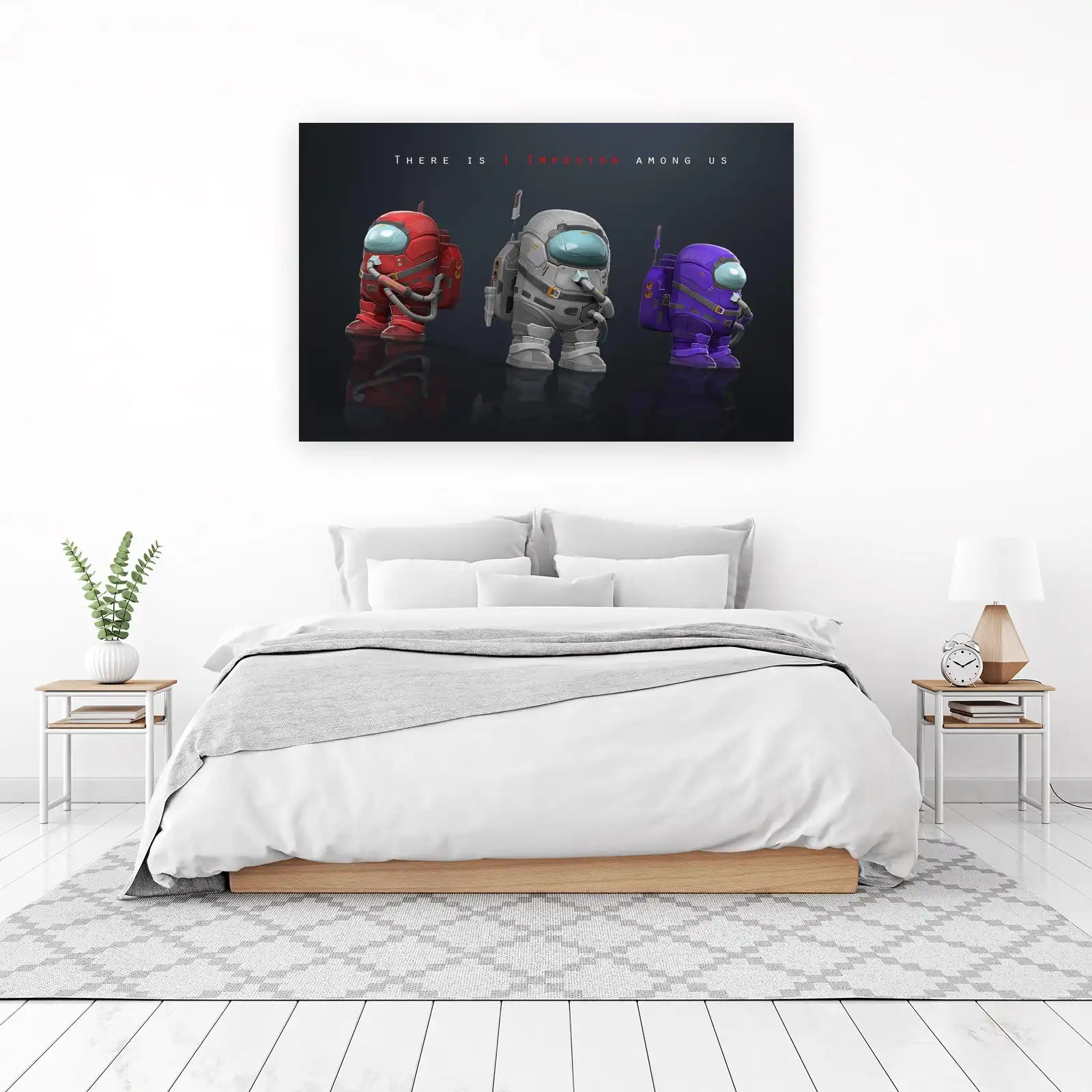 Epic Among Us Crewmate Trio Wall Art