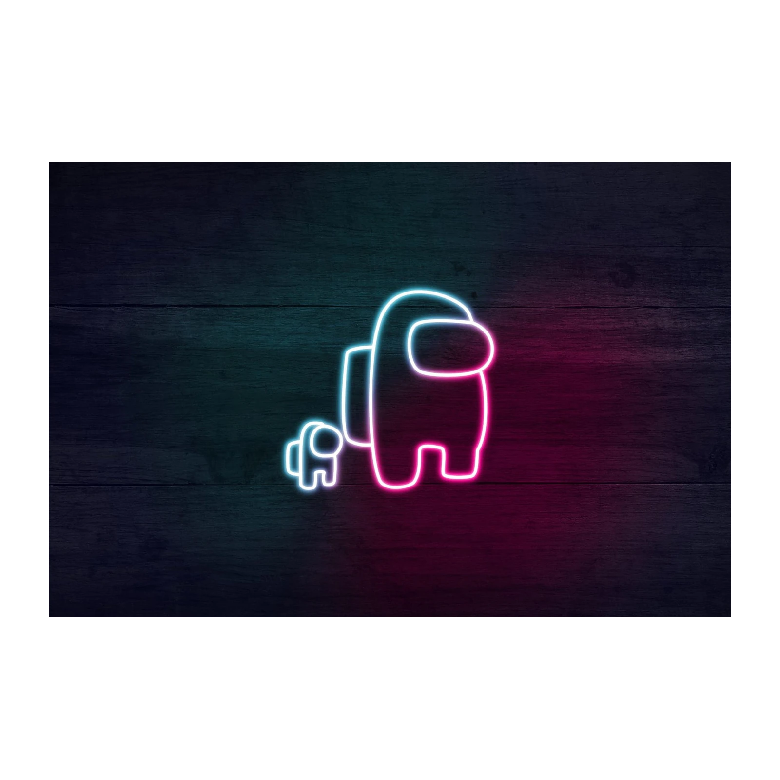 Neon Among Us Duo Wall Art
