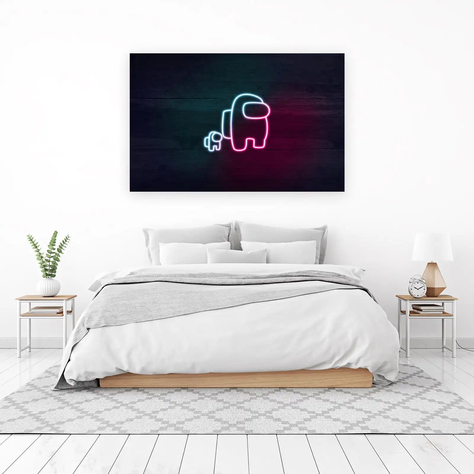 Neon Among Us Duo Wall Art