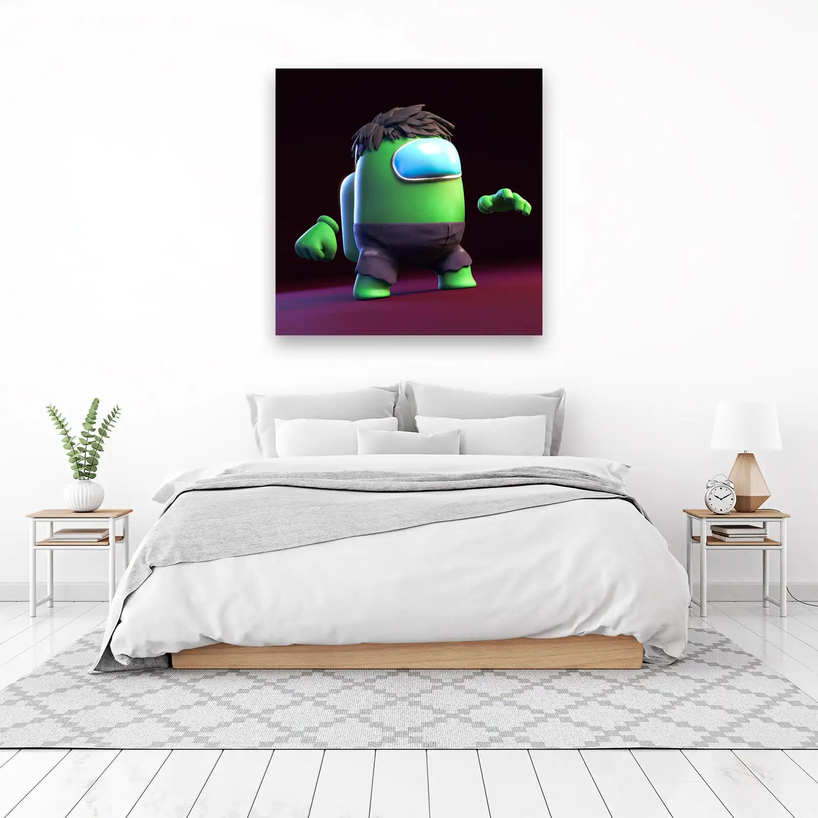 Hulk Among Us Funky Fan Art Wall Art
