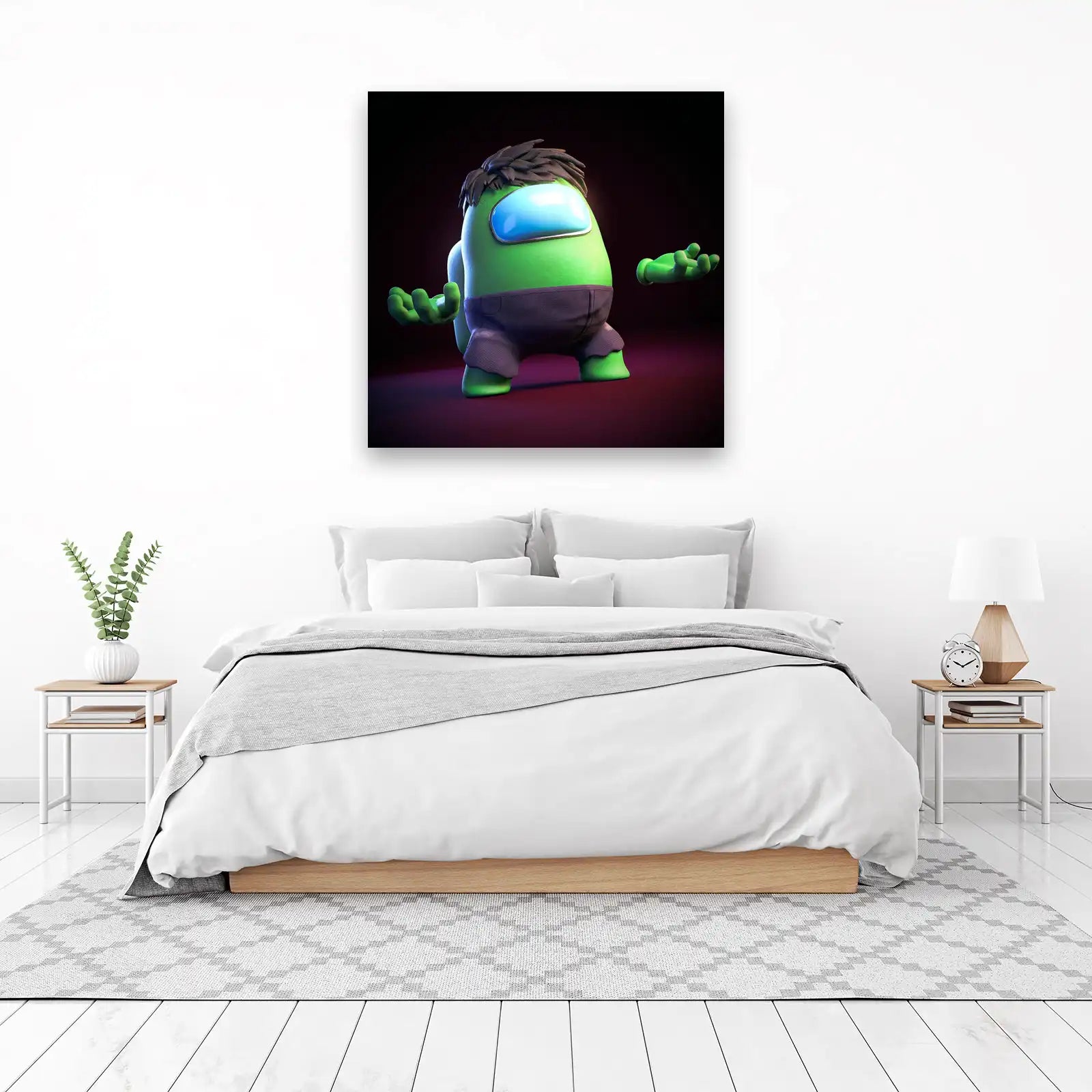 Hulk Among Us 3D Fan Art Wall Art