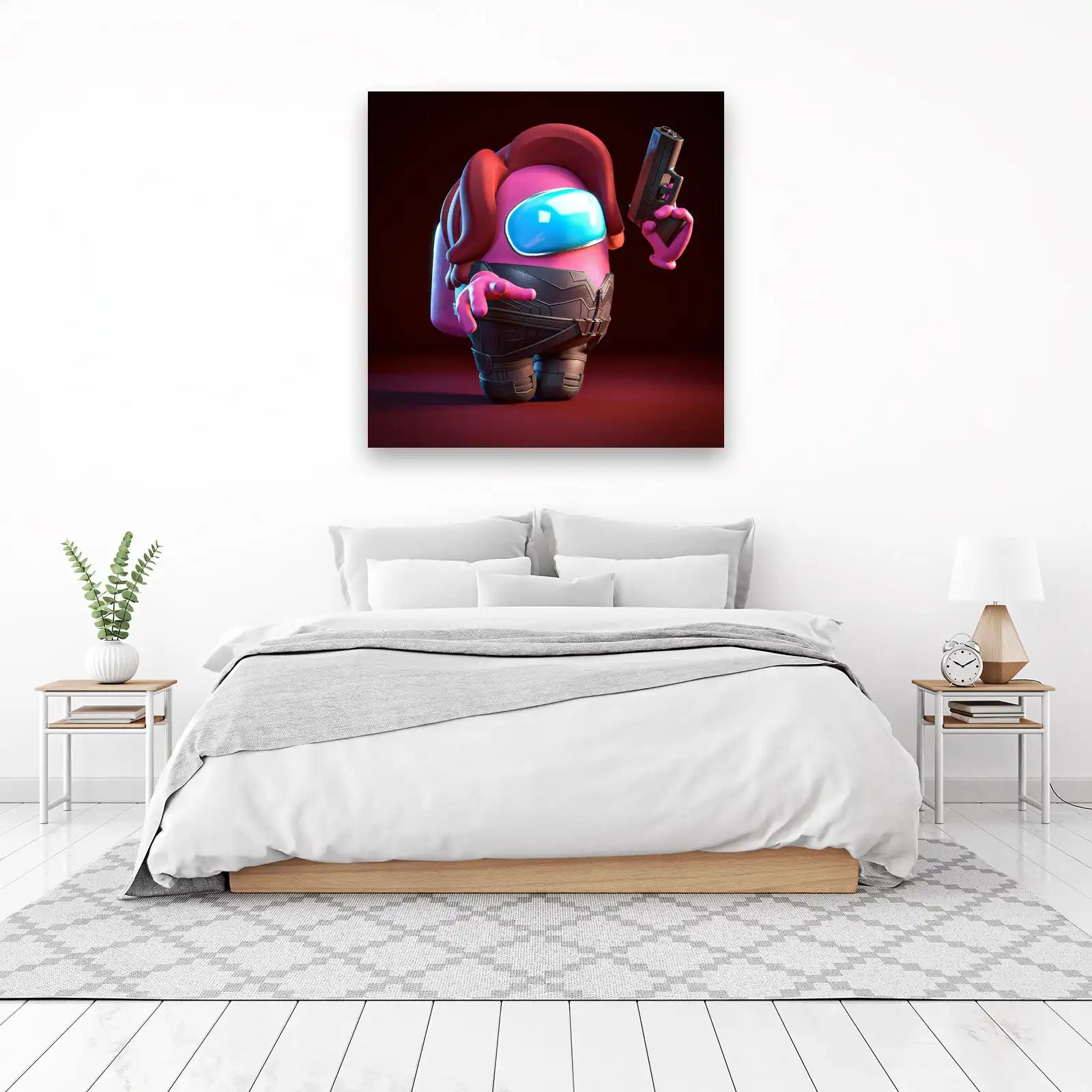 Pink Imposter Gunner Wall Art