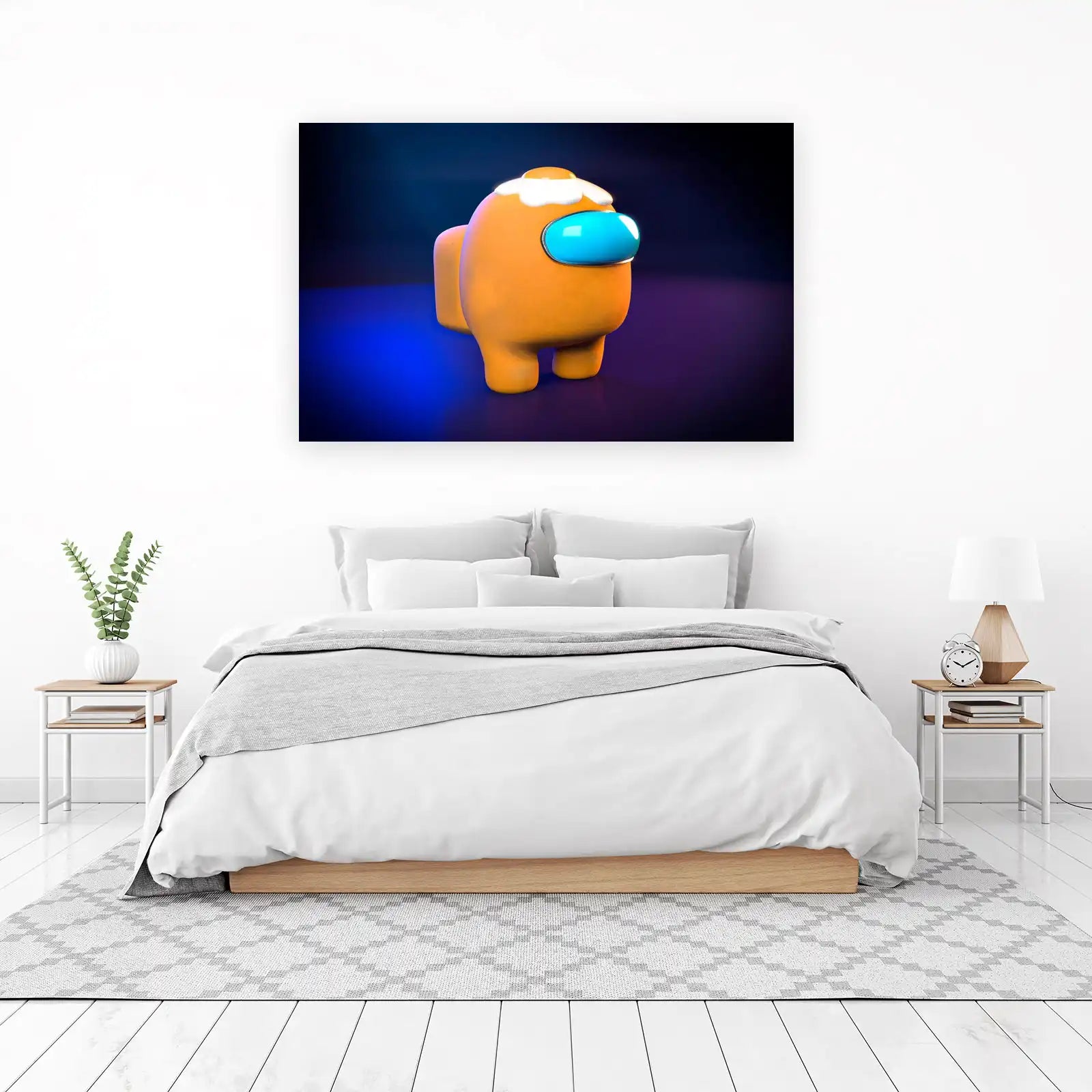 Orange Egg Among Us Character Wall Art