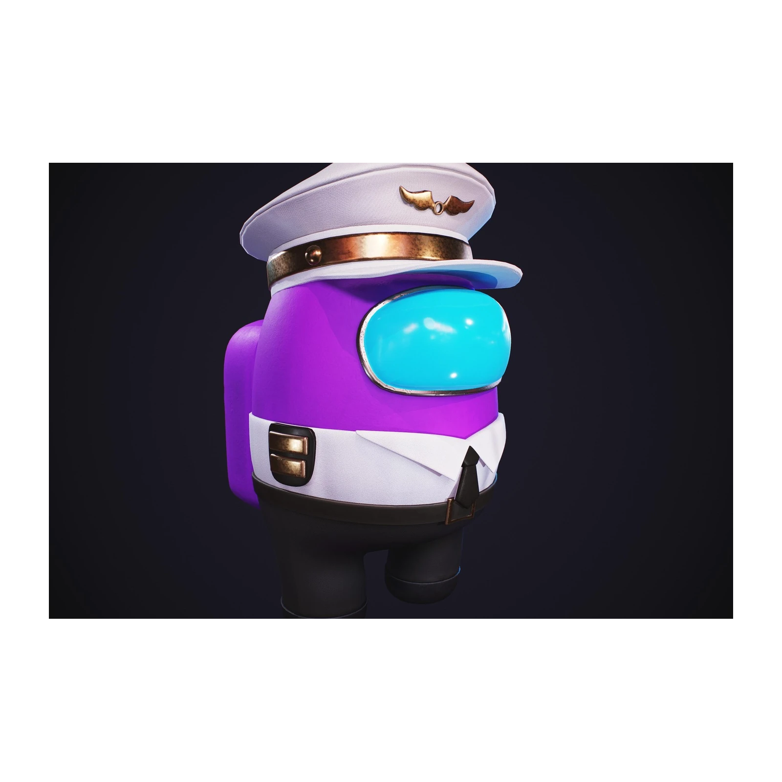Purple Pilot Character Wall Art