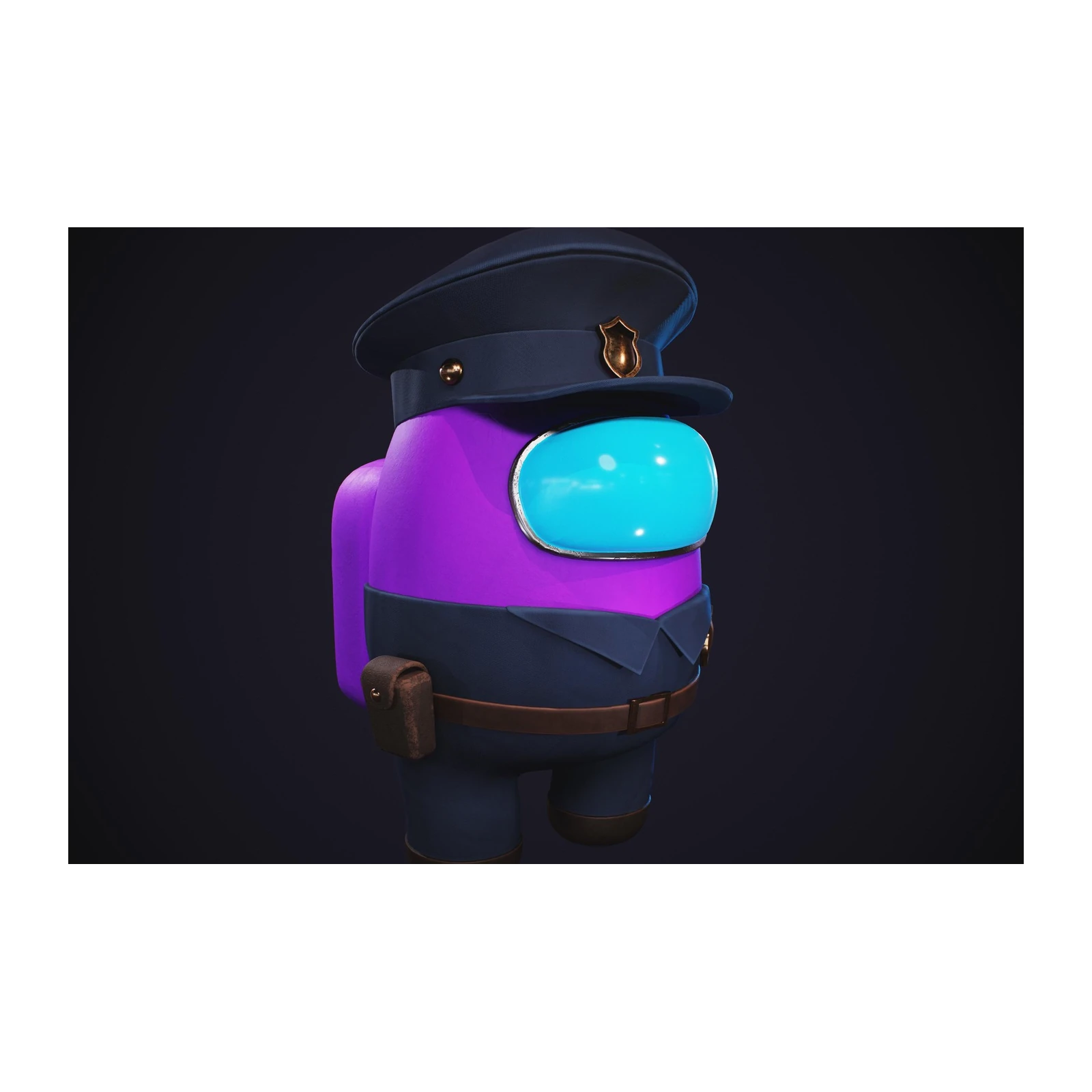 Purple Police Among Us Wall Art