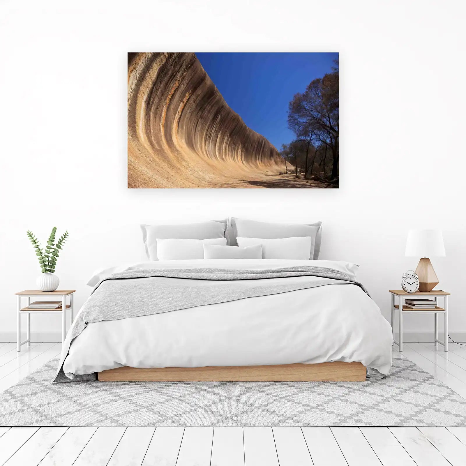 Wave Rock Nature Landscape Wall Art