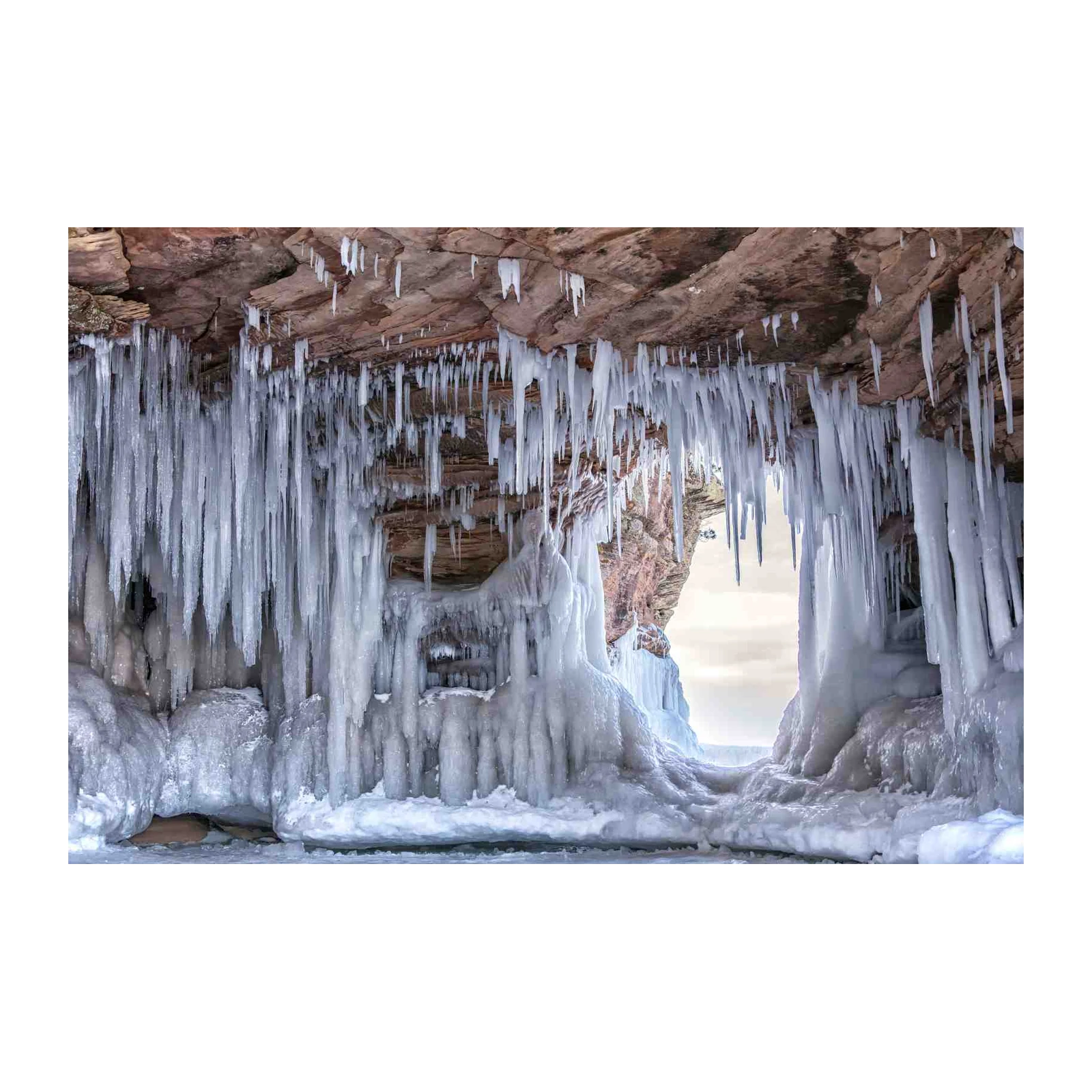 Frozen Wonderland Ice Cave Wall Art