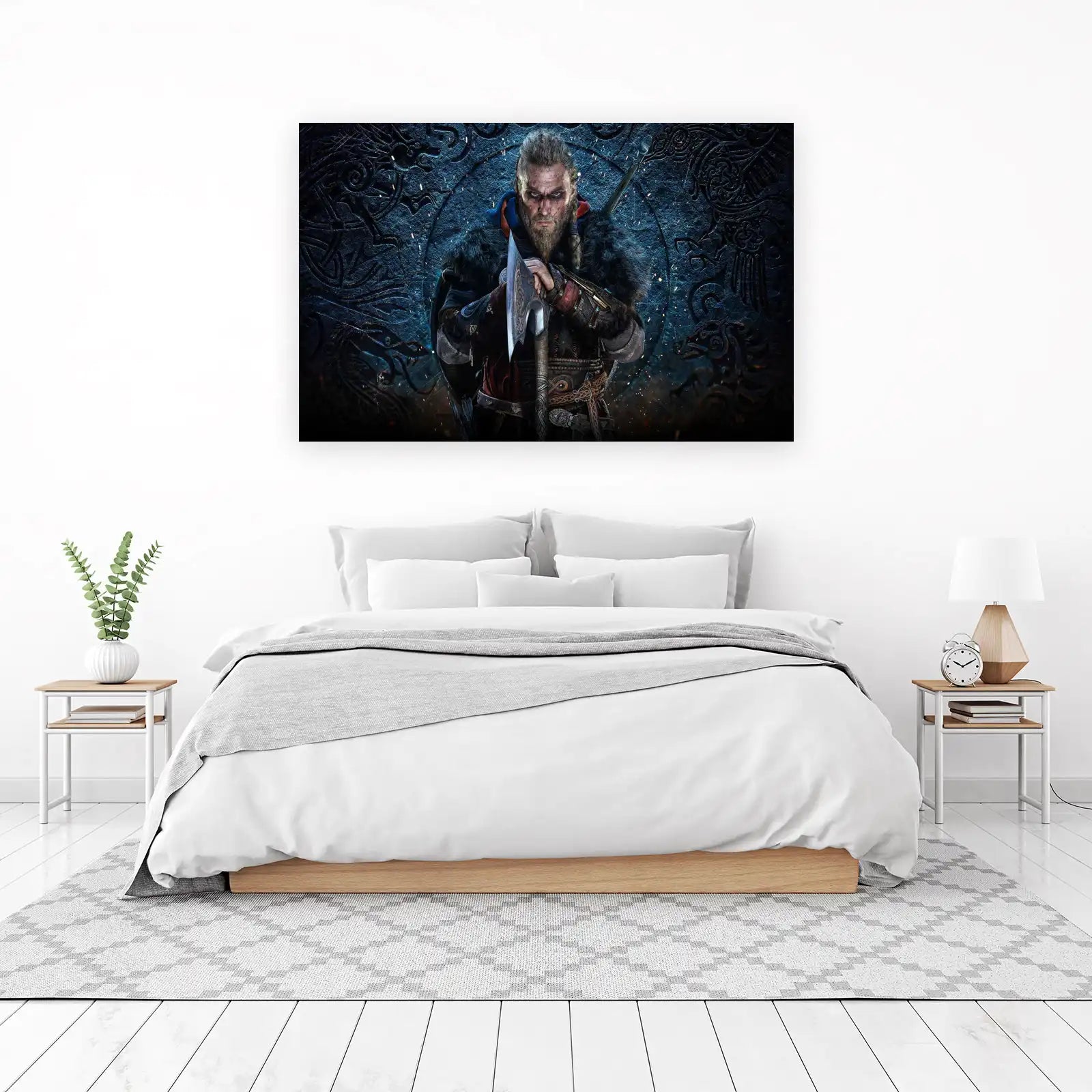 Epic Viking Warrior Axe Warrior Wall Art