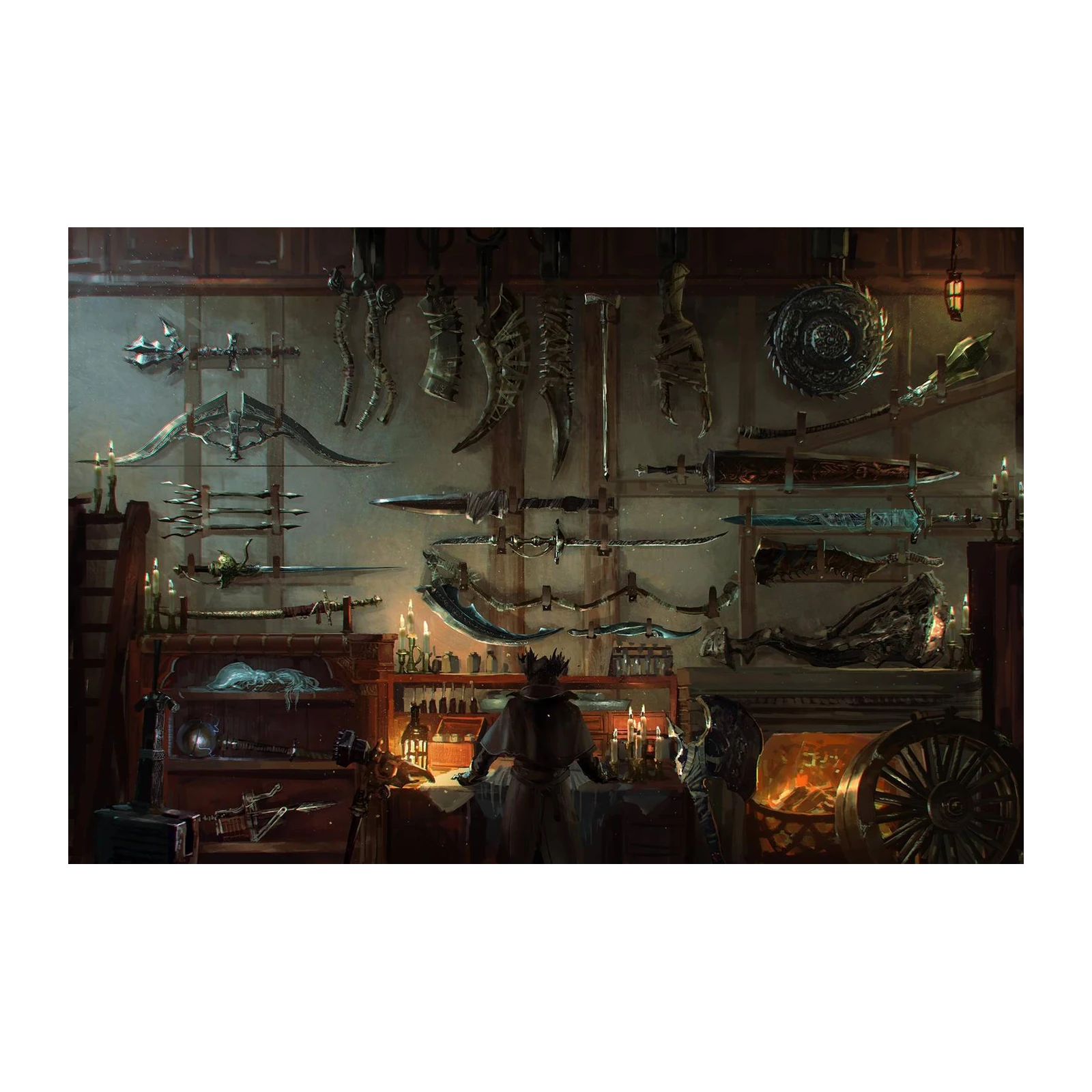 Dark Fantasy Weaponry Wall Art