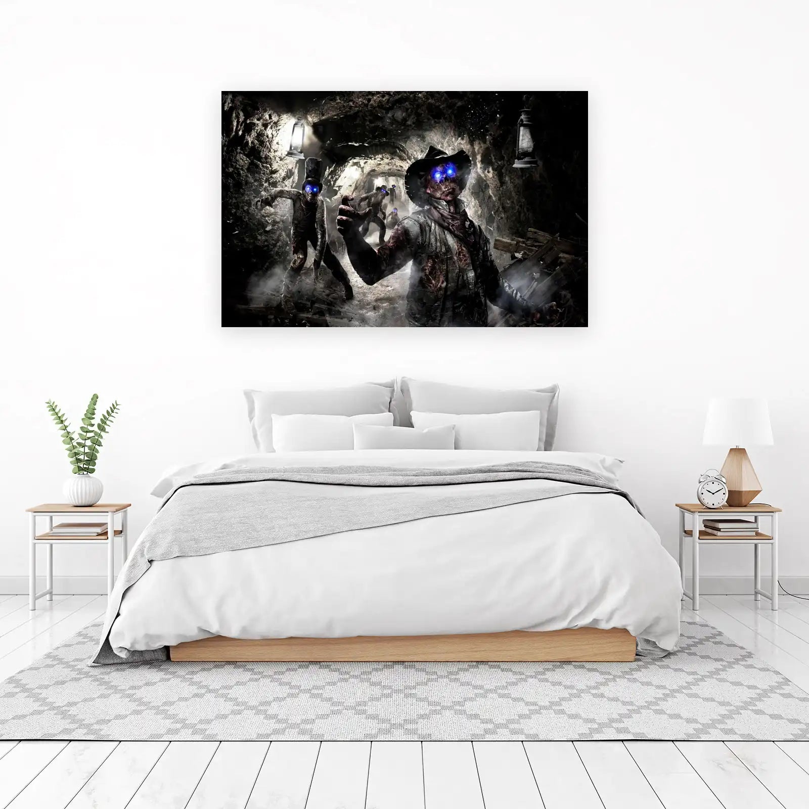 Zombie Miner Wall Art - Horror Wall Art