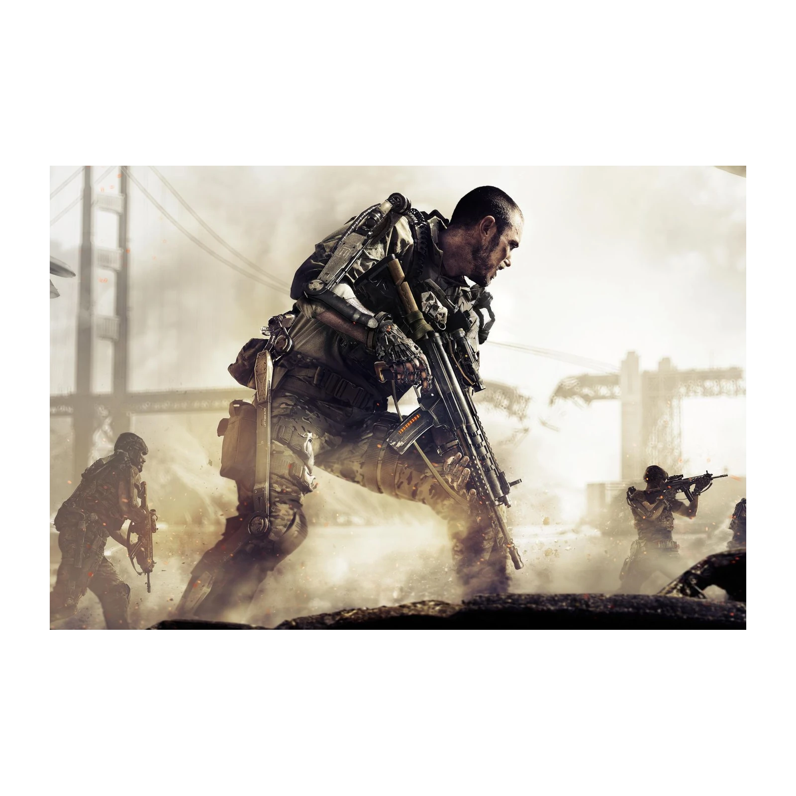 Futuristic Soldier Battlefield Wall Art
