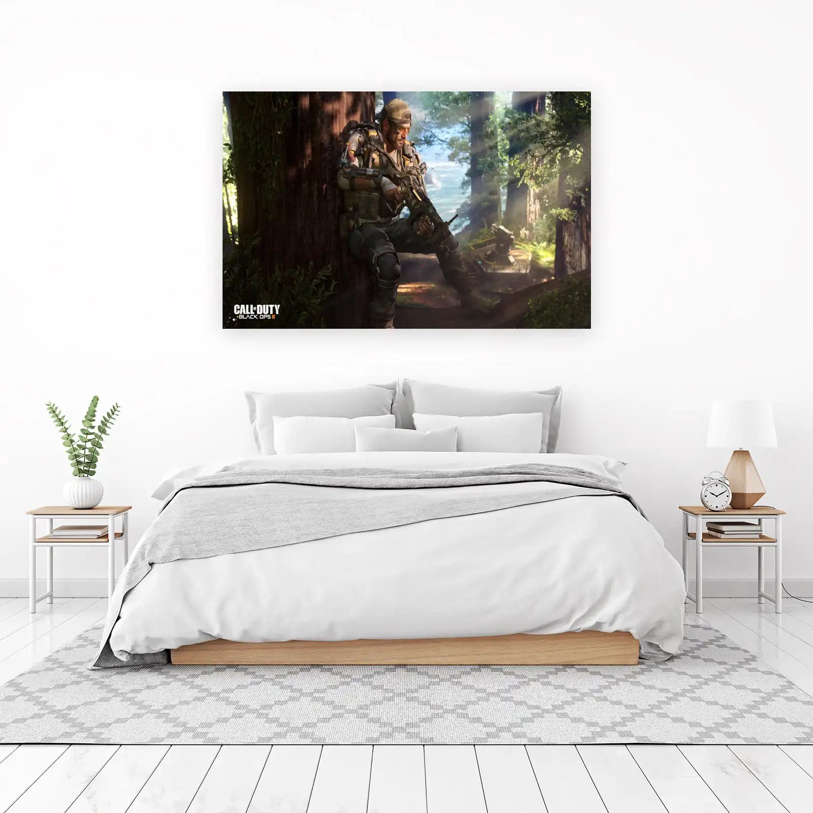 Call of Duty Black Ops Soldier Forest Wall Art