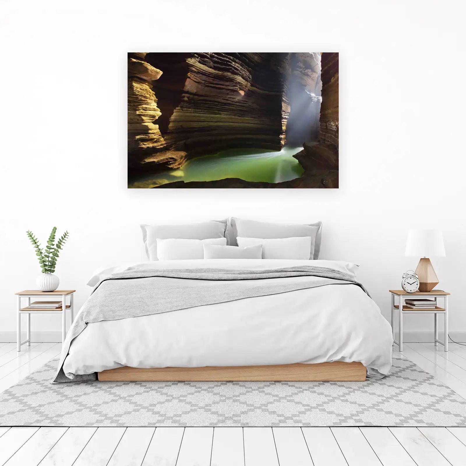 Mystic Cave Pool Serene Landscape Wall Art