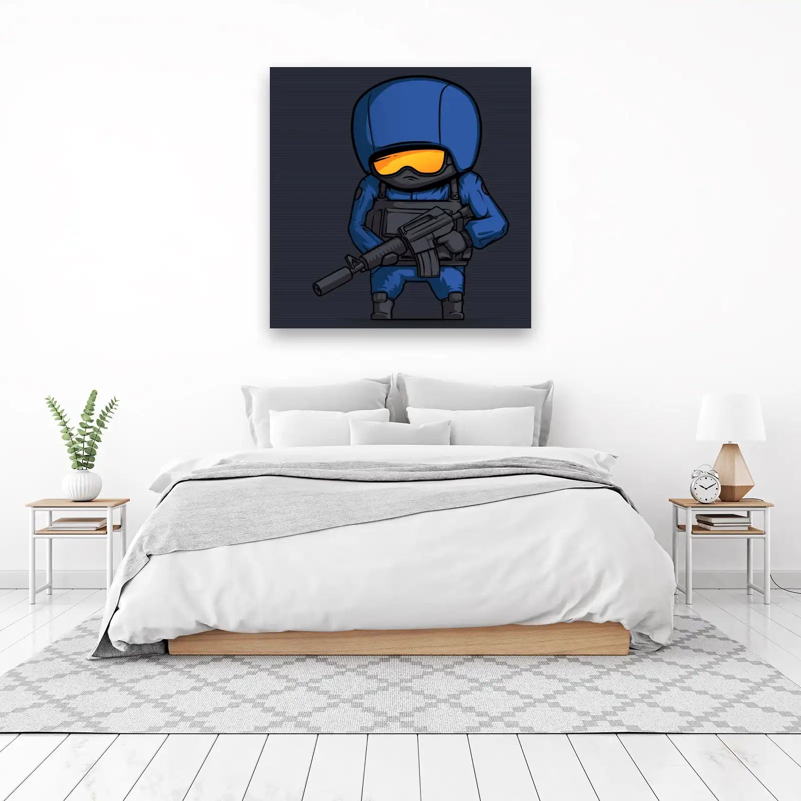 Gaming Soldier "Blue Force" Wall Art