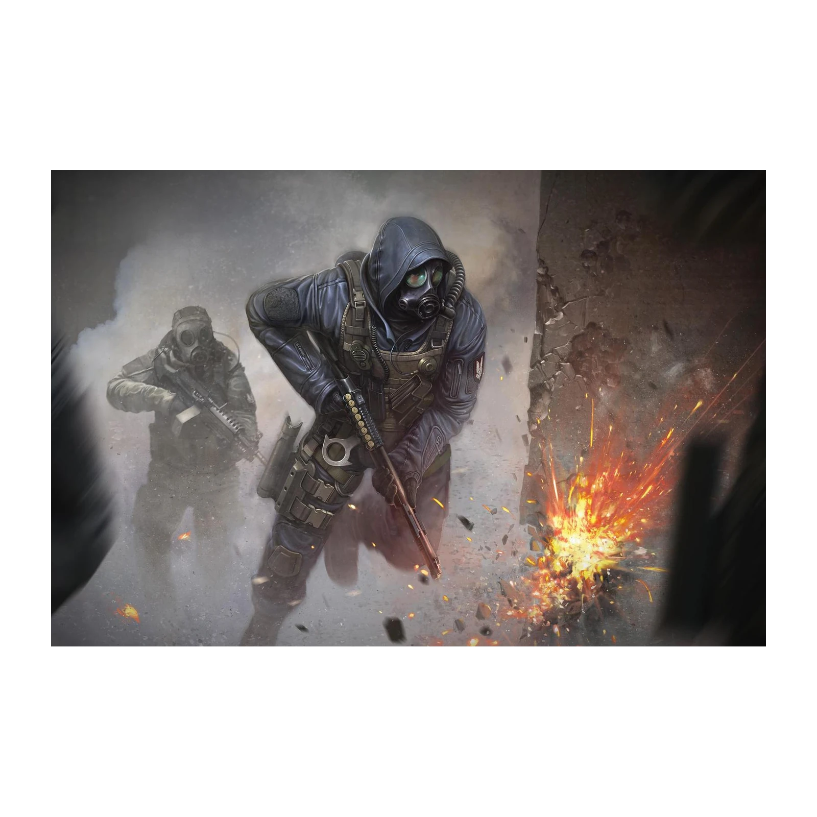 Tactical Soldiers Explosion Wall Art