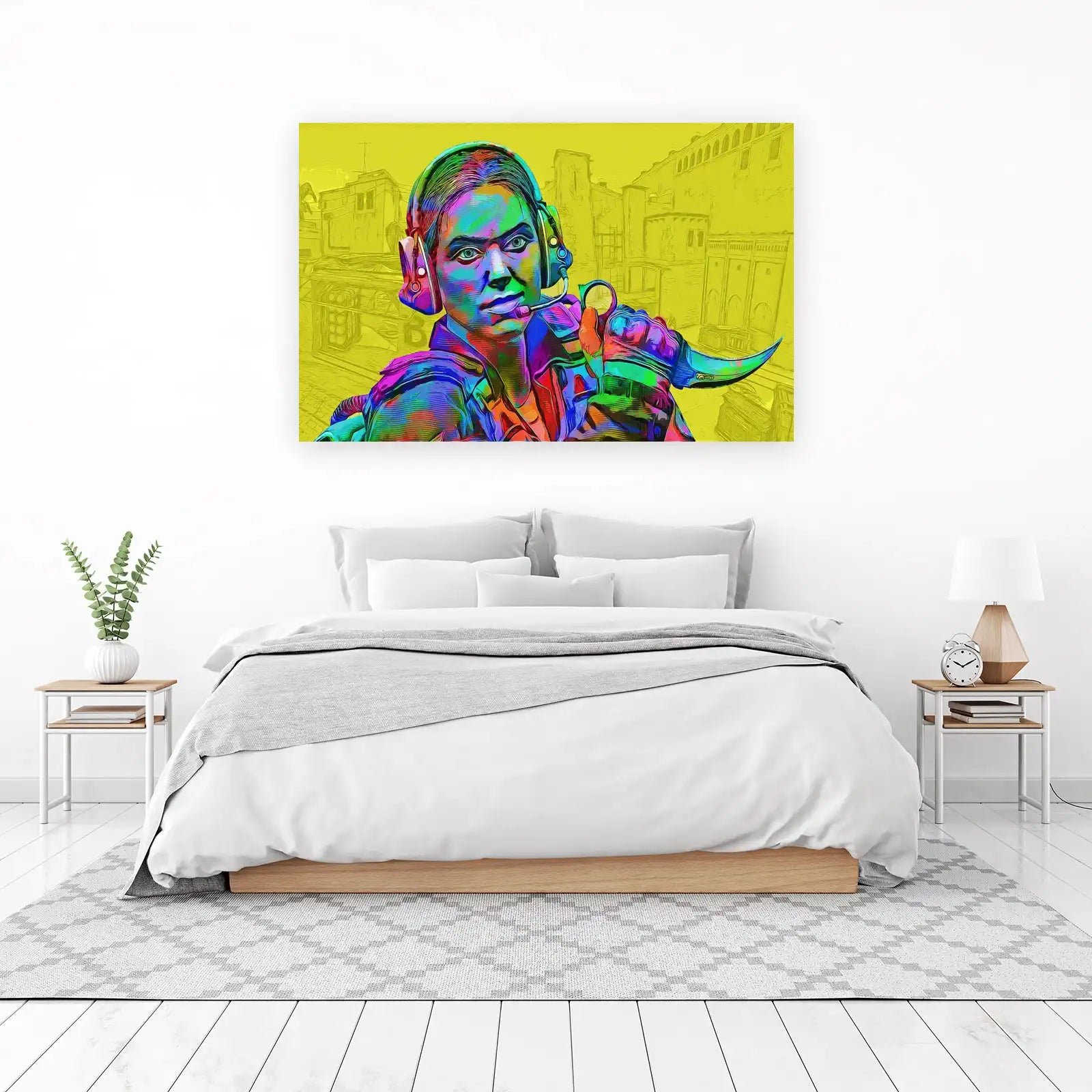 Vibrant CS:GO Agent Karambit Wall Art