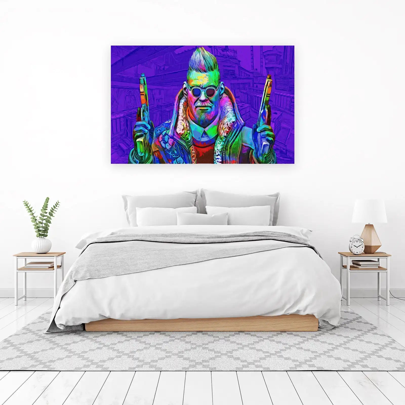 Vibrant Pop Art Character Wall Art
