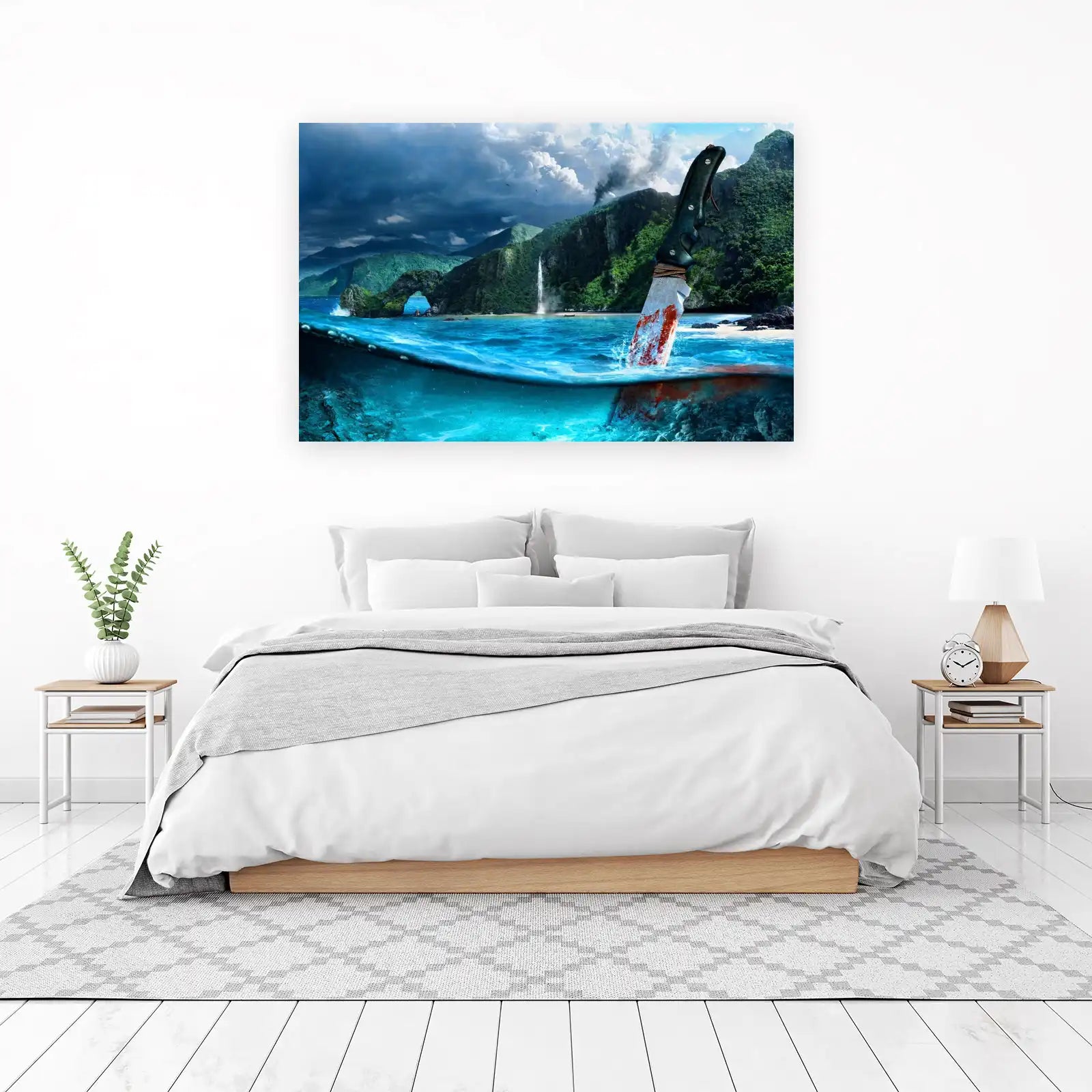 Survival Island Knife Wall Art