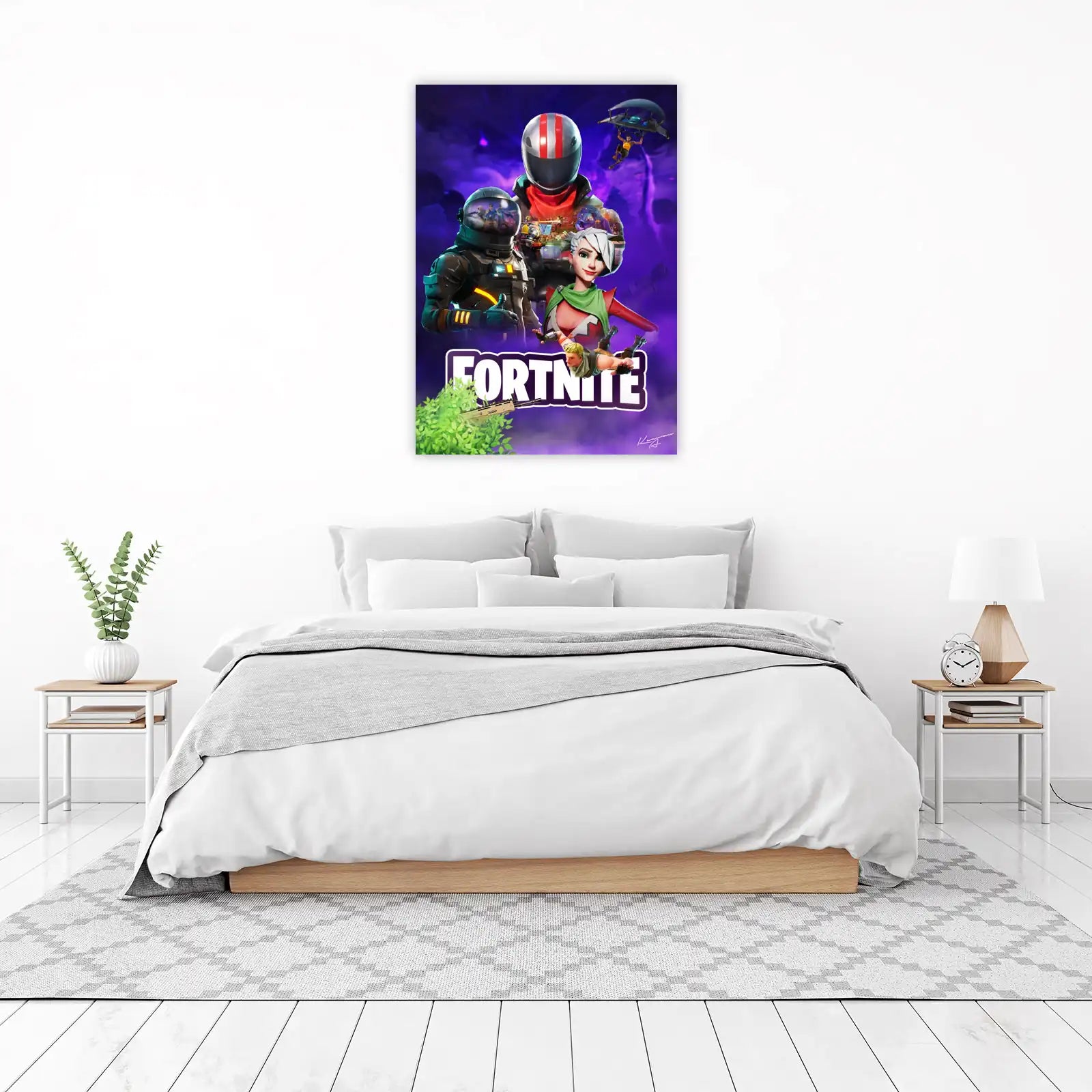 Fortnite Battle Royale Character Collage Wall Art
