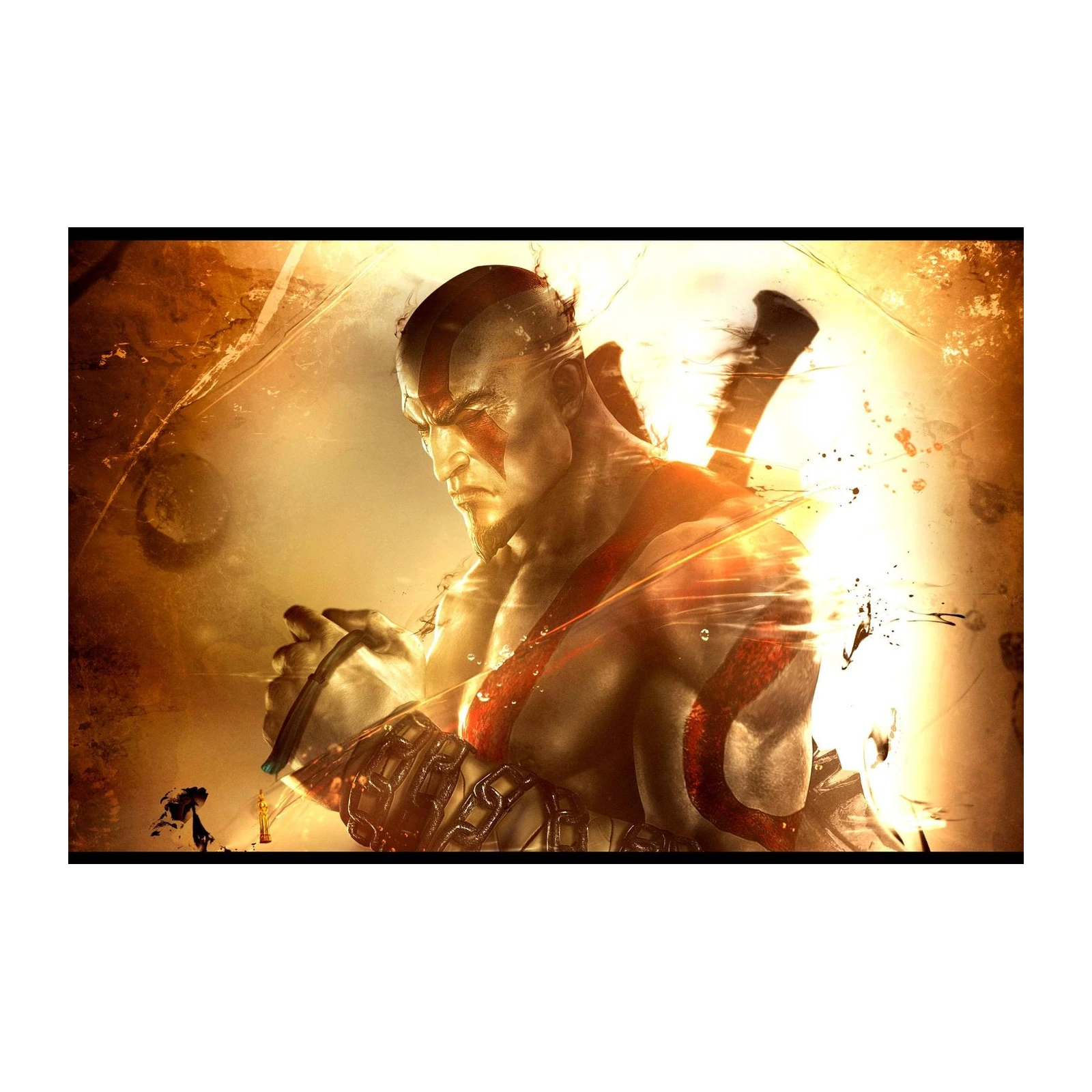 Epic Warrior Kratos God of War Wall Art