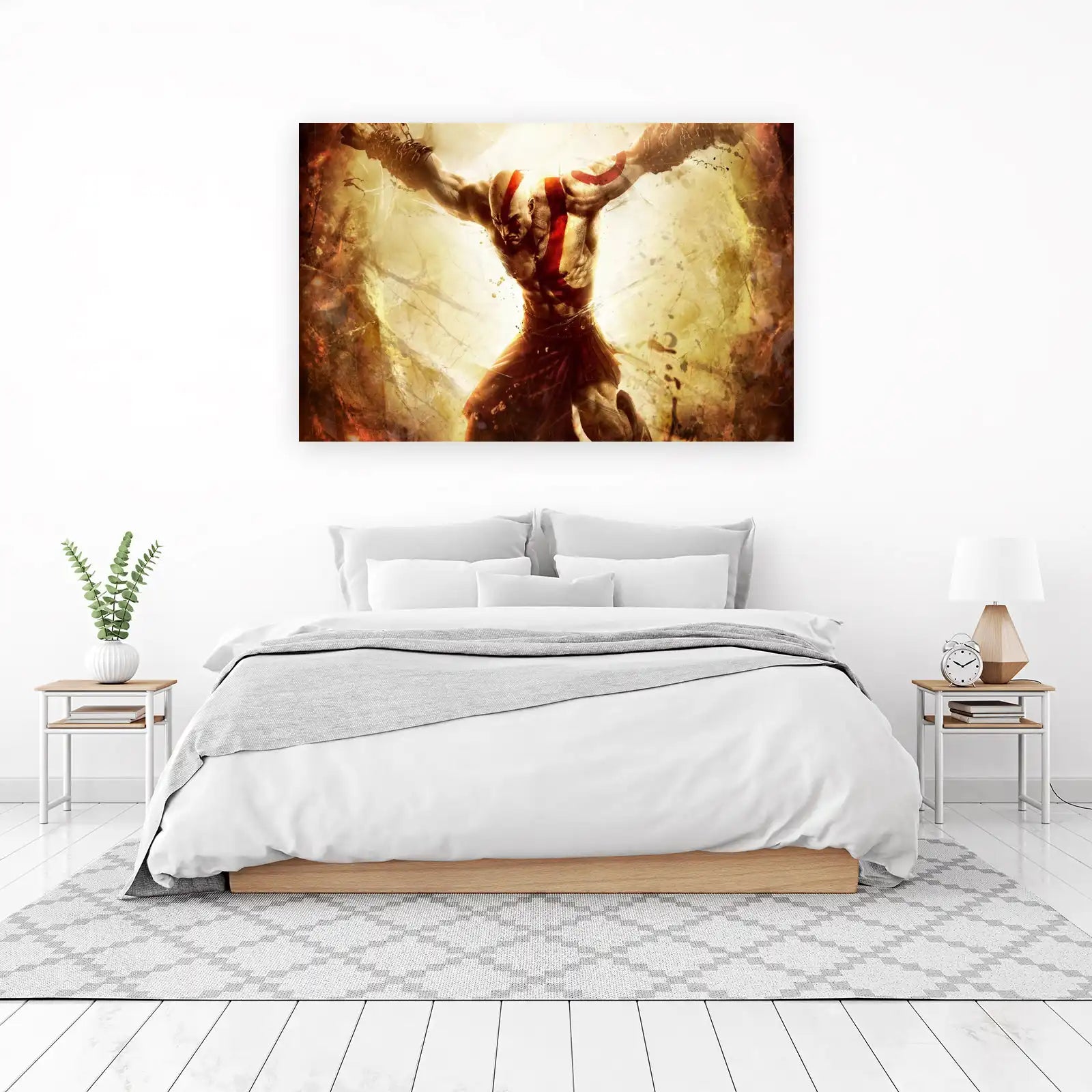Epic Kratos Battle Ready Wall Art